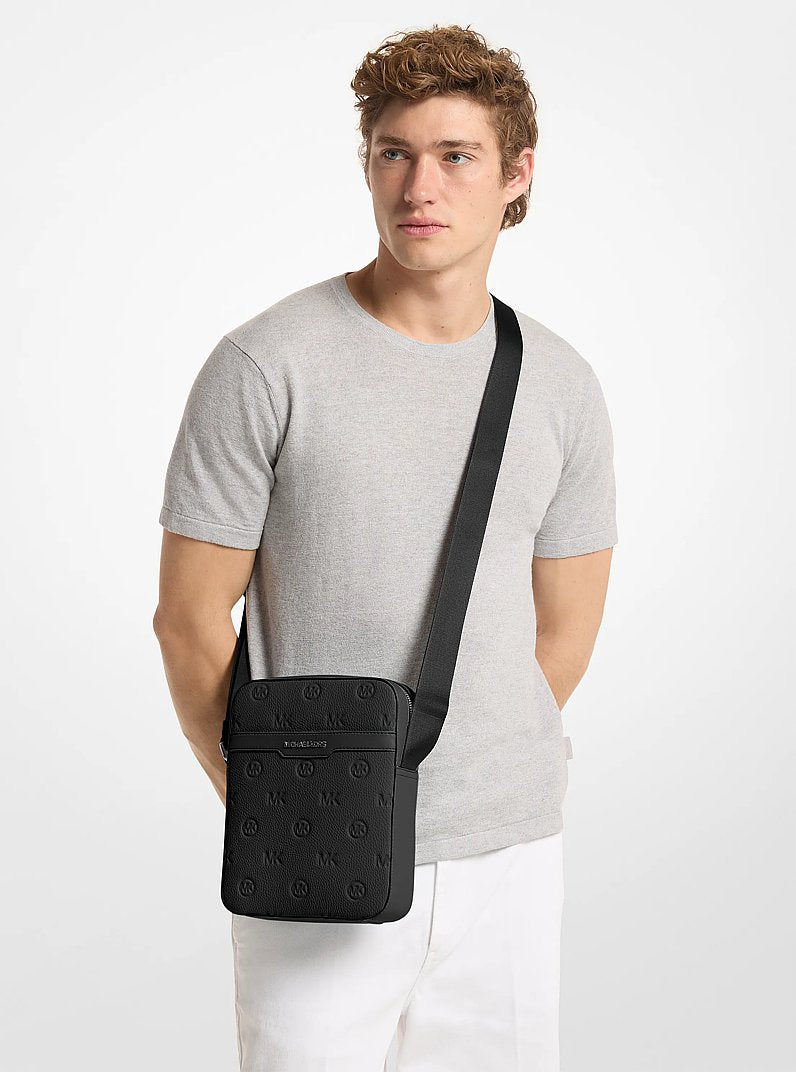 Cooper Logo Debossed Flight Bag Black Black
