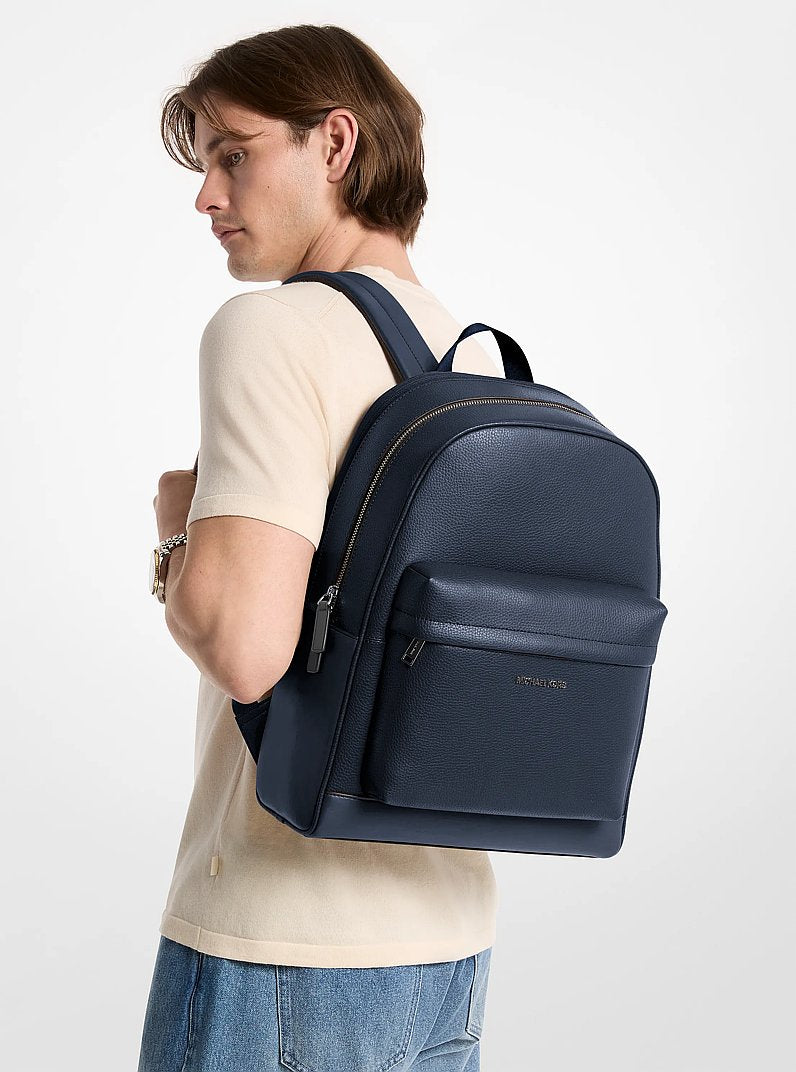 Pacey Leather Backpack Navy Navy
