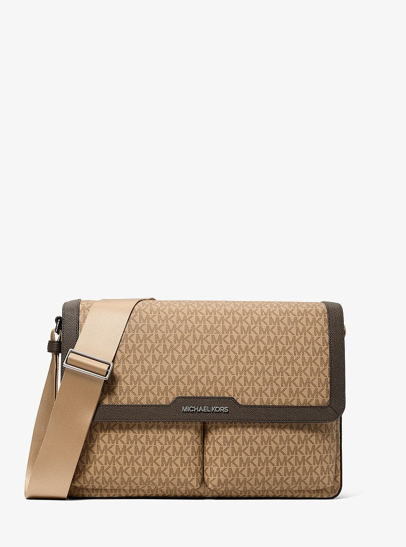 Pacey Medium Signature Logo Messenger Bag Camel Camel