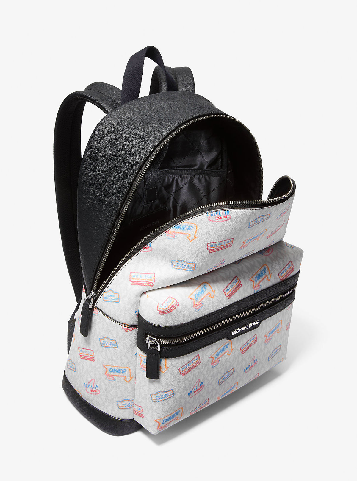 Cooper Embellished Signature Logo Dome Backpack Optic White Optic White