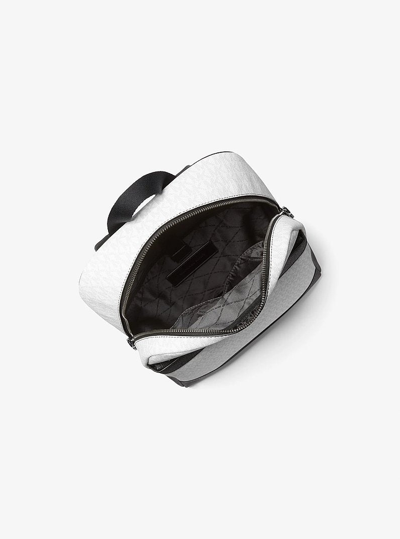 Cooper Medium Signature Logo Backpack Bright Wht Bright Wht