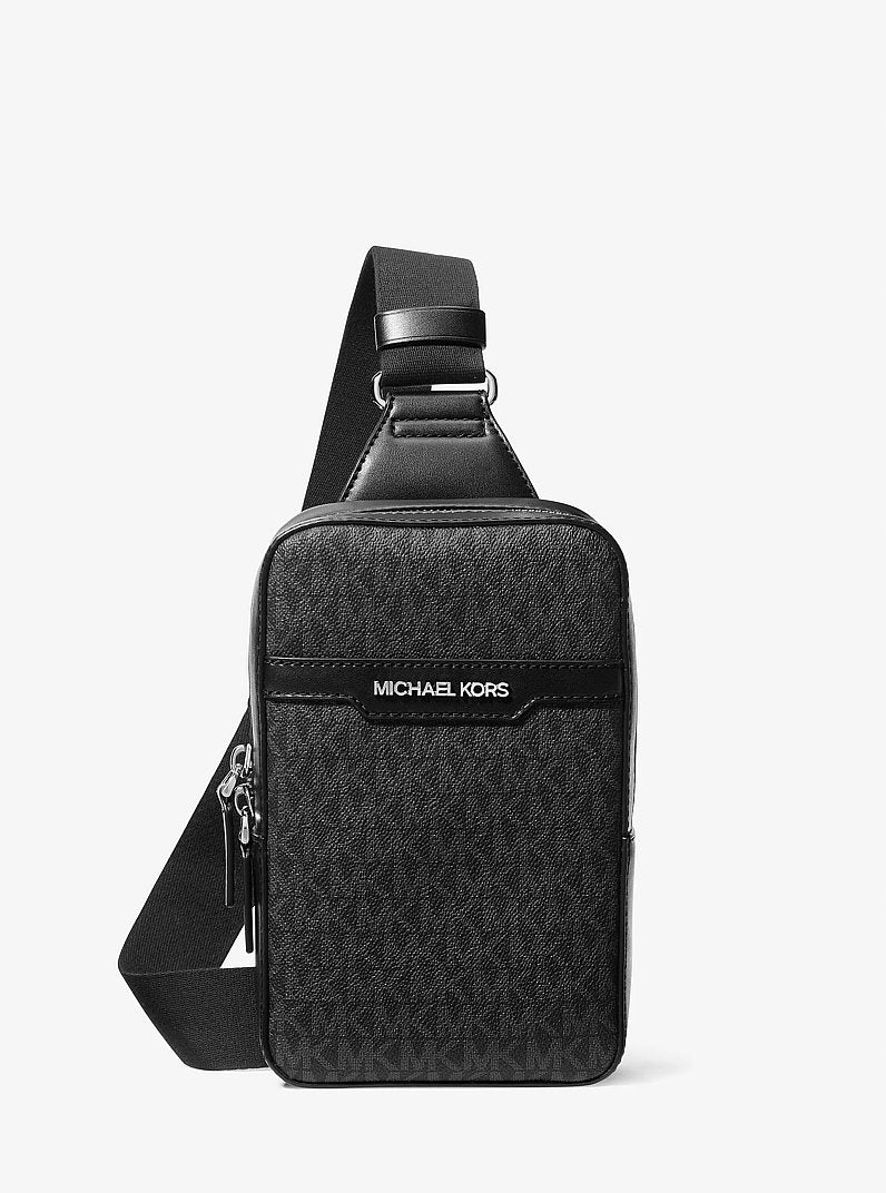 Cooper Medium Signature Logo Sling Pack Black Black