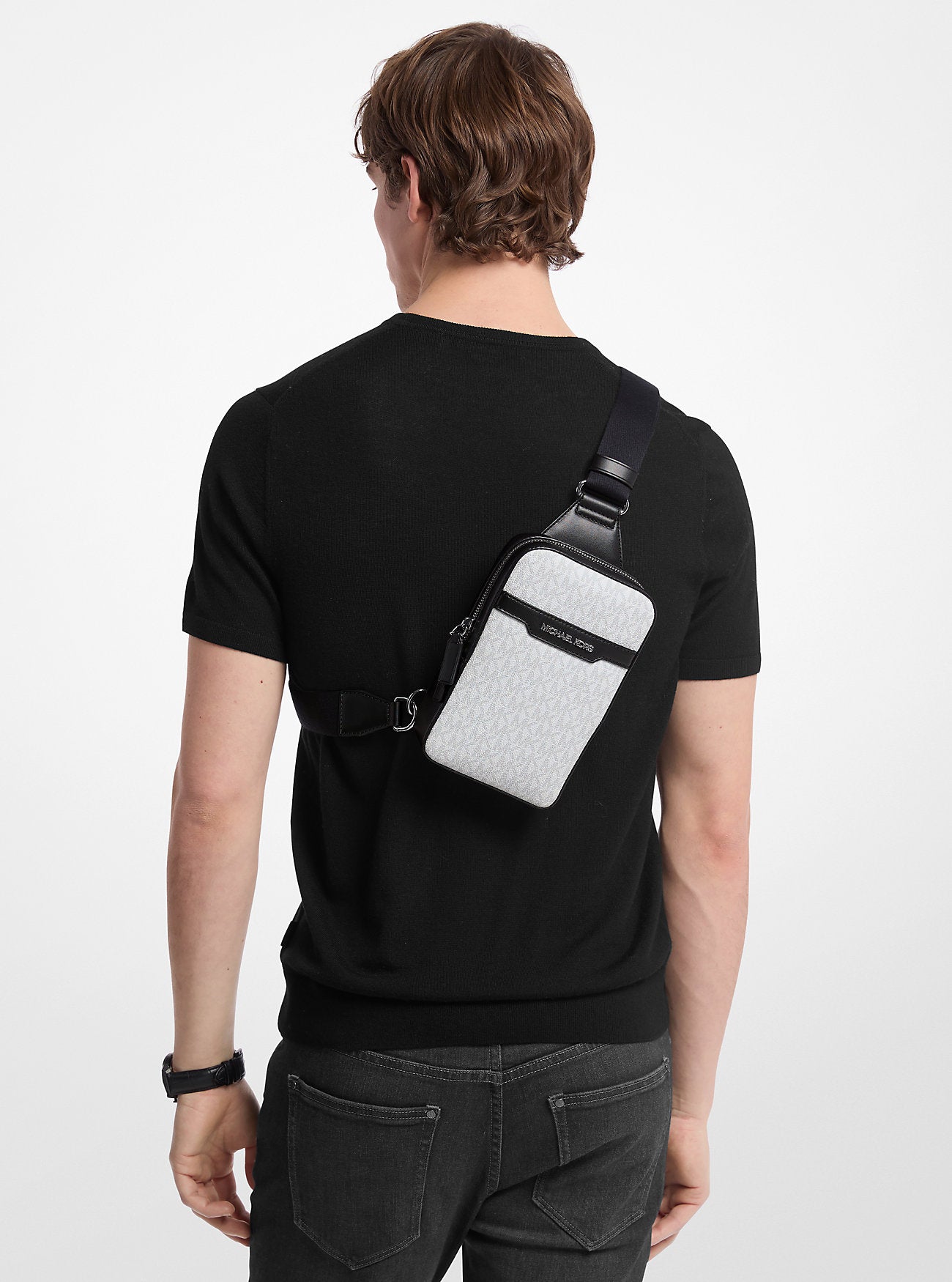 Cooper Medium Signature Logo Sling Pack Bright Wht Bright Wht