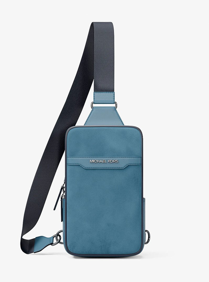 Cooper Medium Suede Sling Pack Denim Denim