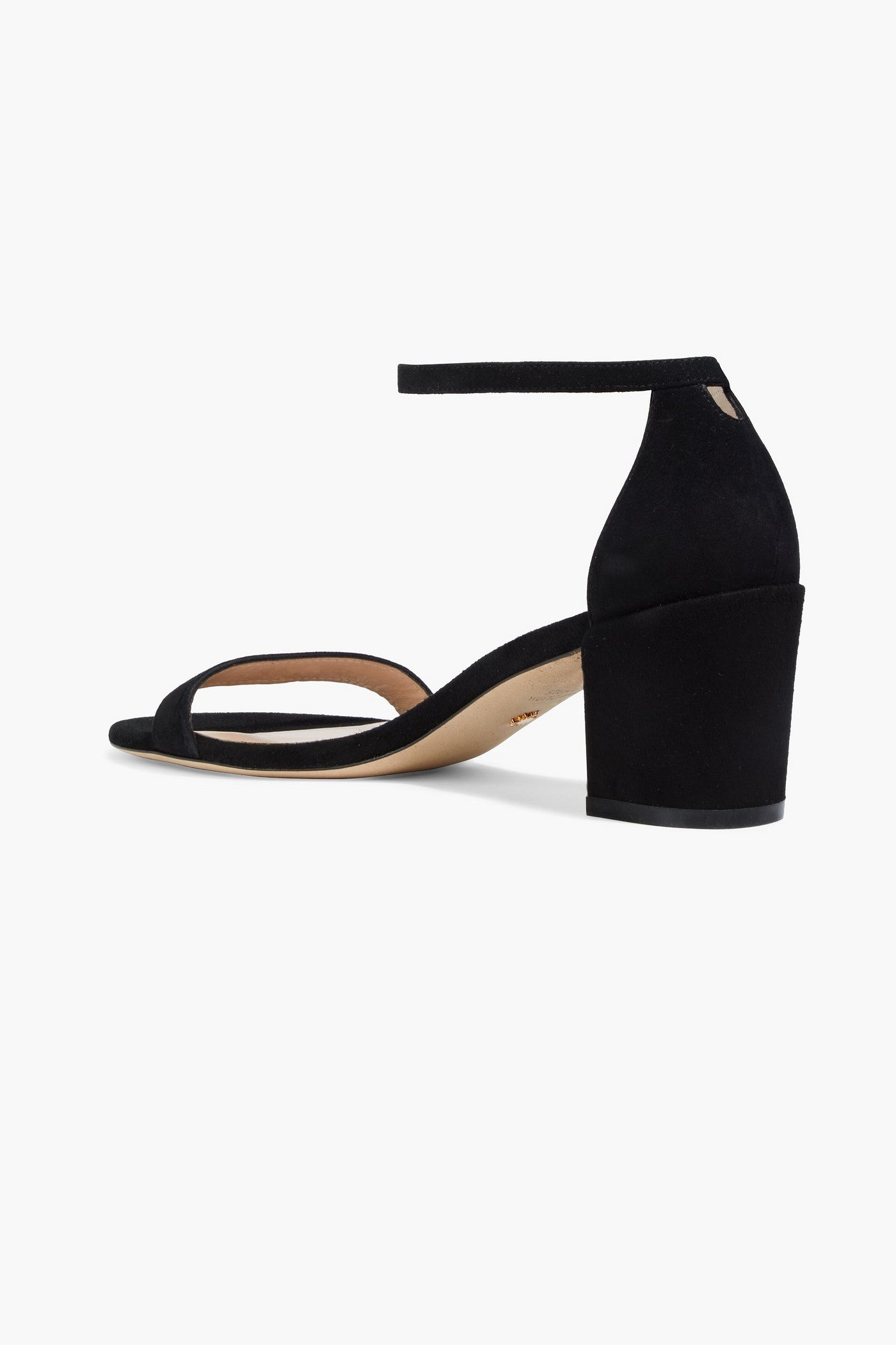 Stuart Weitzman Simple Suede Sandals Black Women's