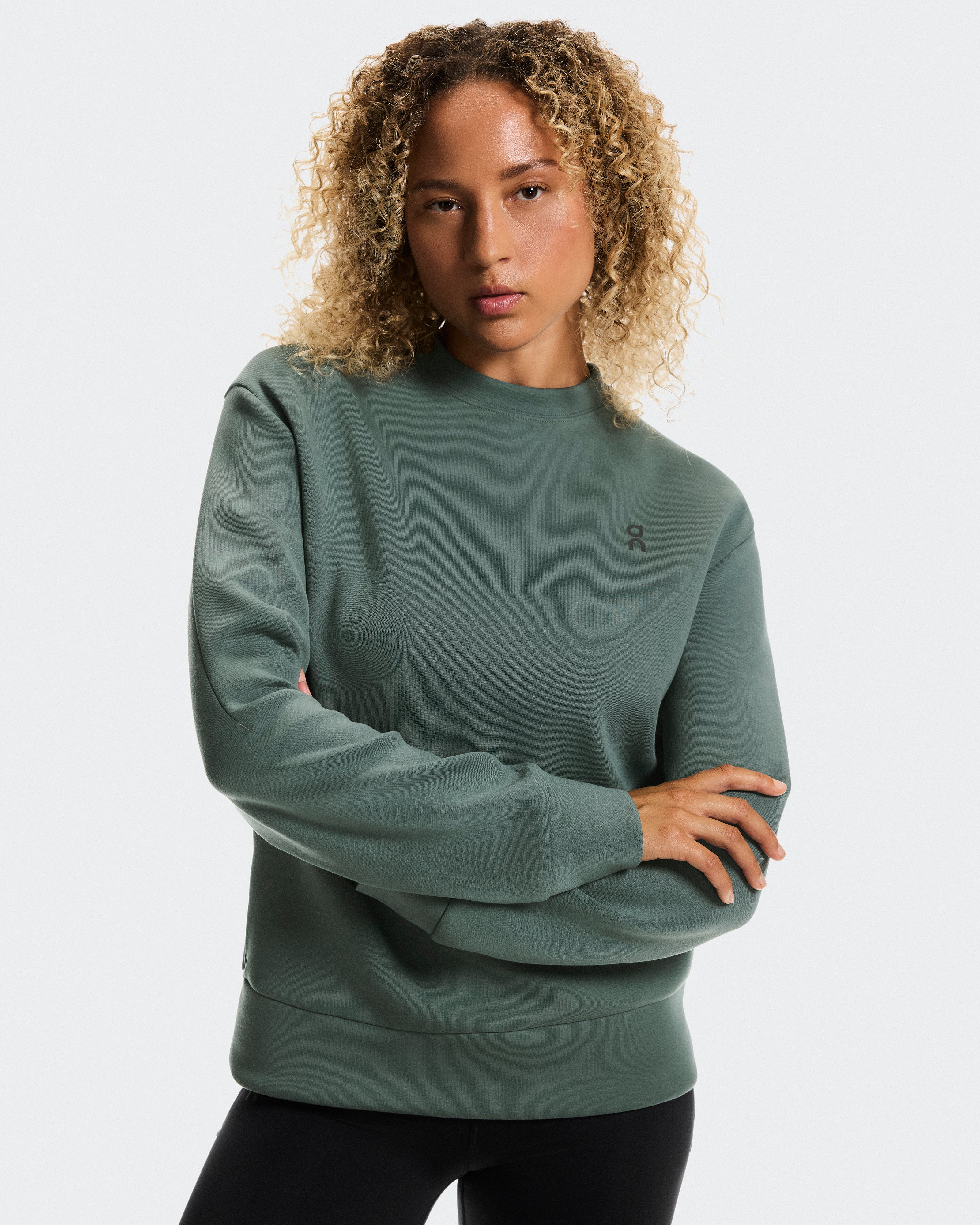 On Focus Tech Crew Olive (Women'S)