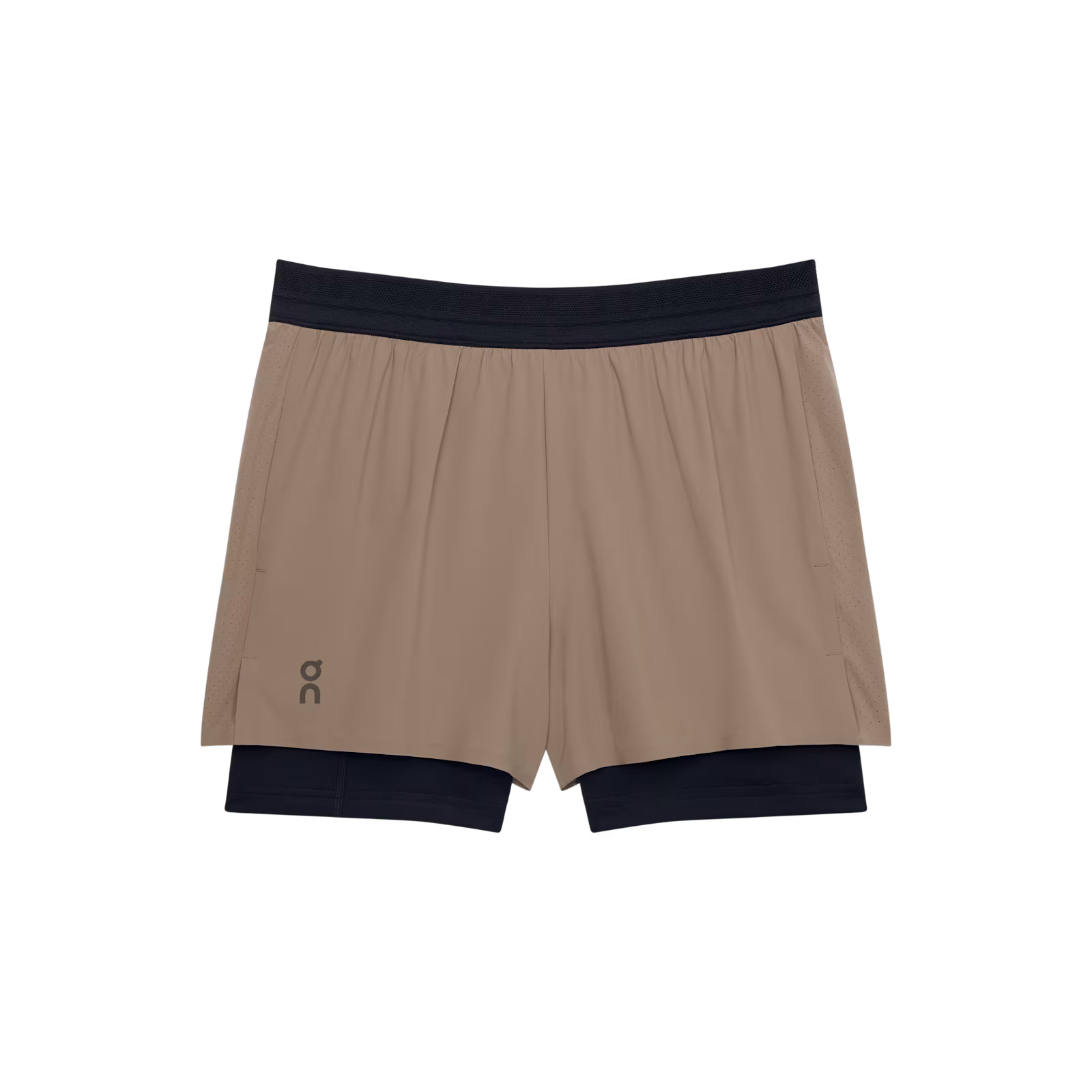 On 3" Performance 2/1 Shorts Cinder | Black (Women'S)
