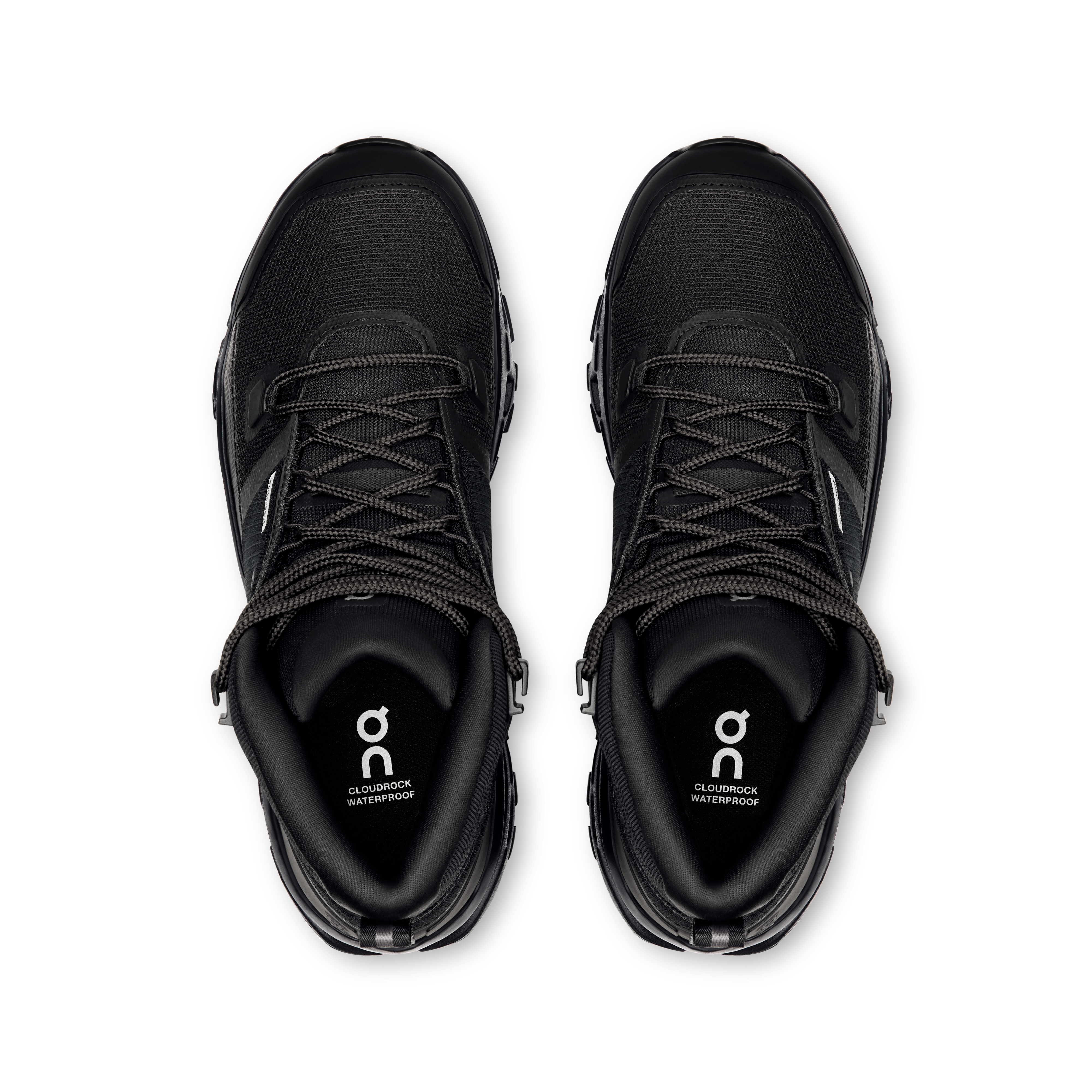 On Cloudrock Mid Waterproof Black Black (Women'S)