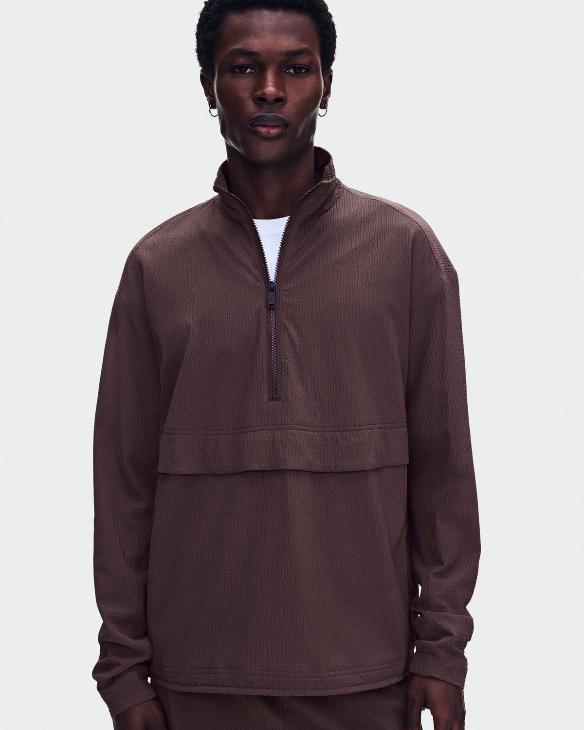 On Courtside 1/2 Zip Eaze Mulberry