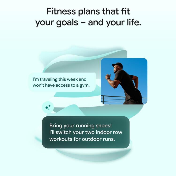 Google Fitbit Air Active Bundle Obsidian + Fog Active Band