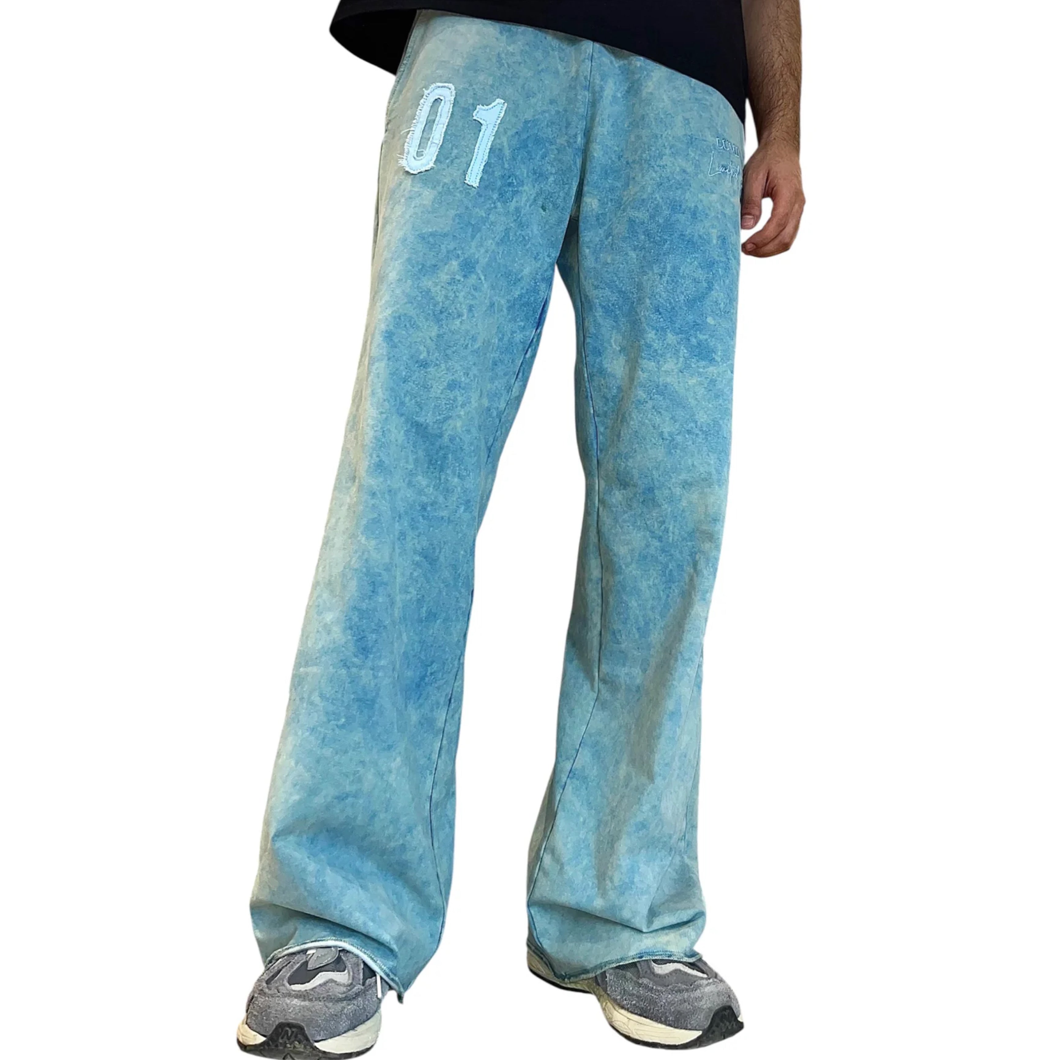 LUMIÈRES Washed Sky Joggers