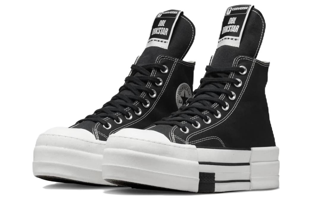 Converse DRKSHDW Chuck Taylor All Star DBL DRKSTAR Hi Rick Owens DRKSTAR Black