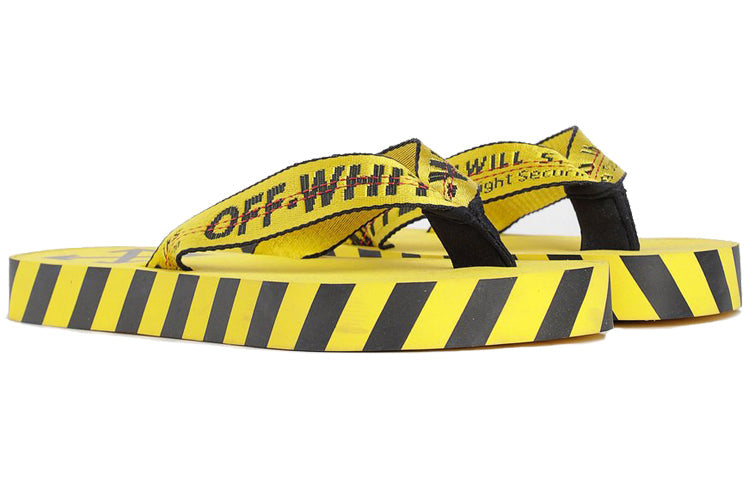 Off-White Flip Flops Yellow