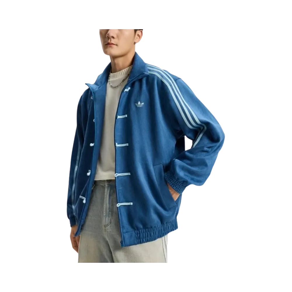Adidas Originals CTT Chinese Casual Jacket Light Grey Blue XS