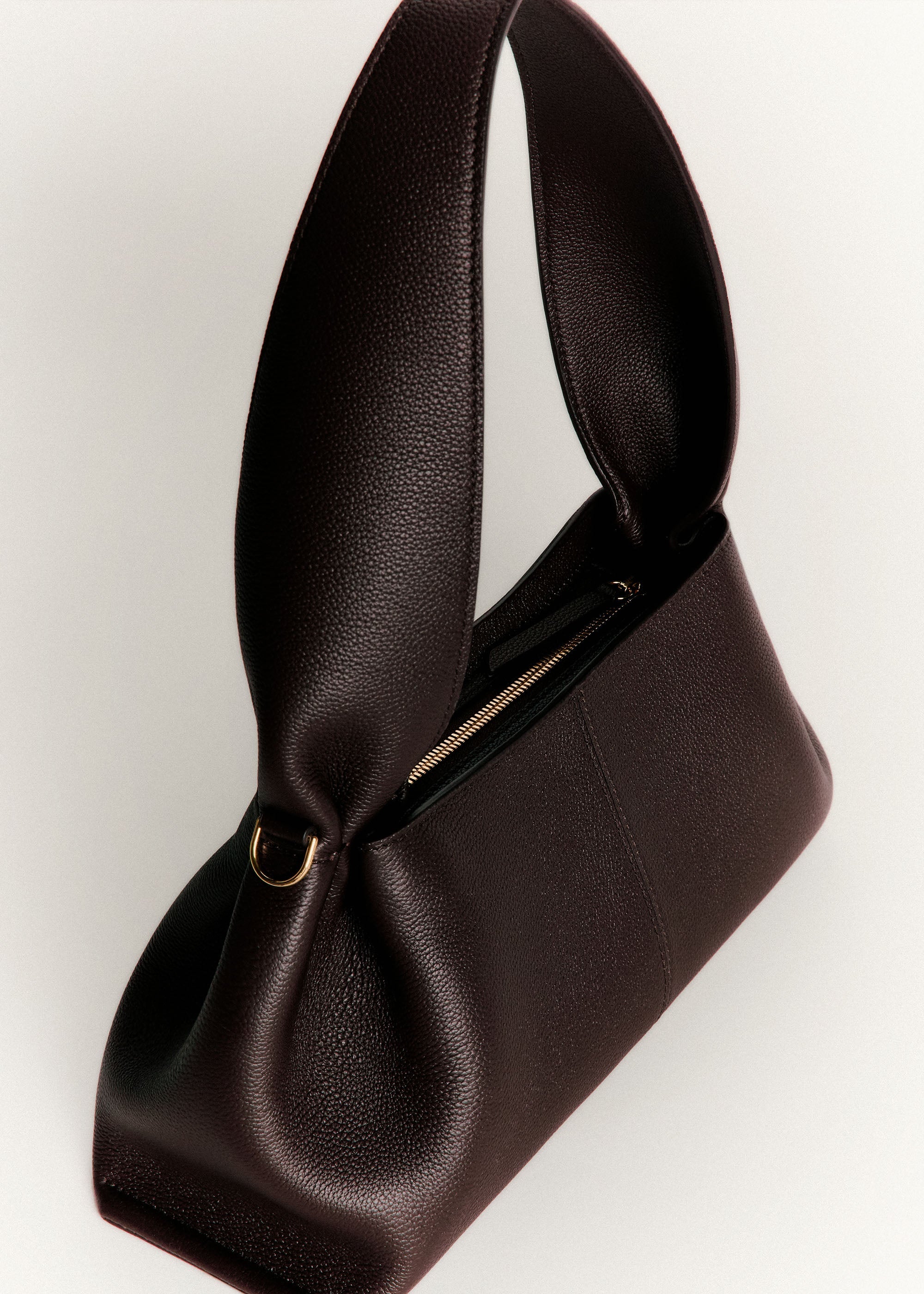 Polene Numero Neuf East West Textured Ebony