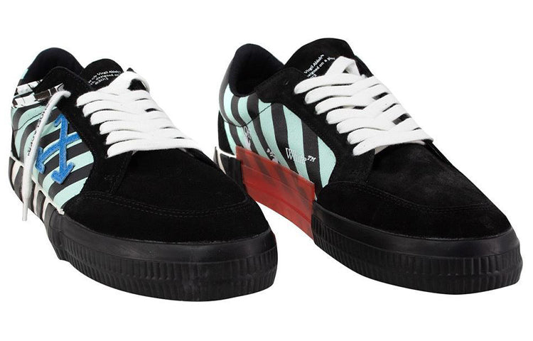 OFF-WHITE Vulc Low Black Blue Arrow