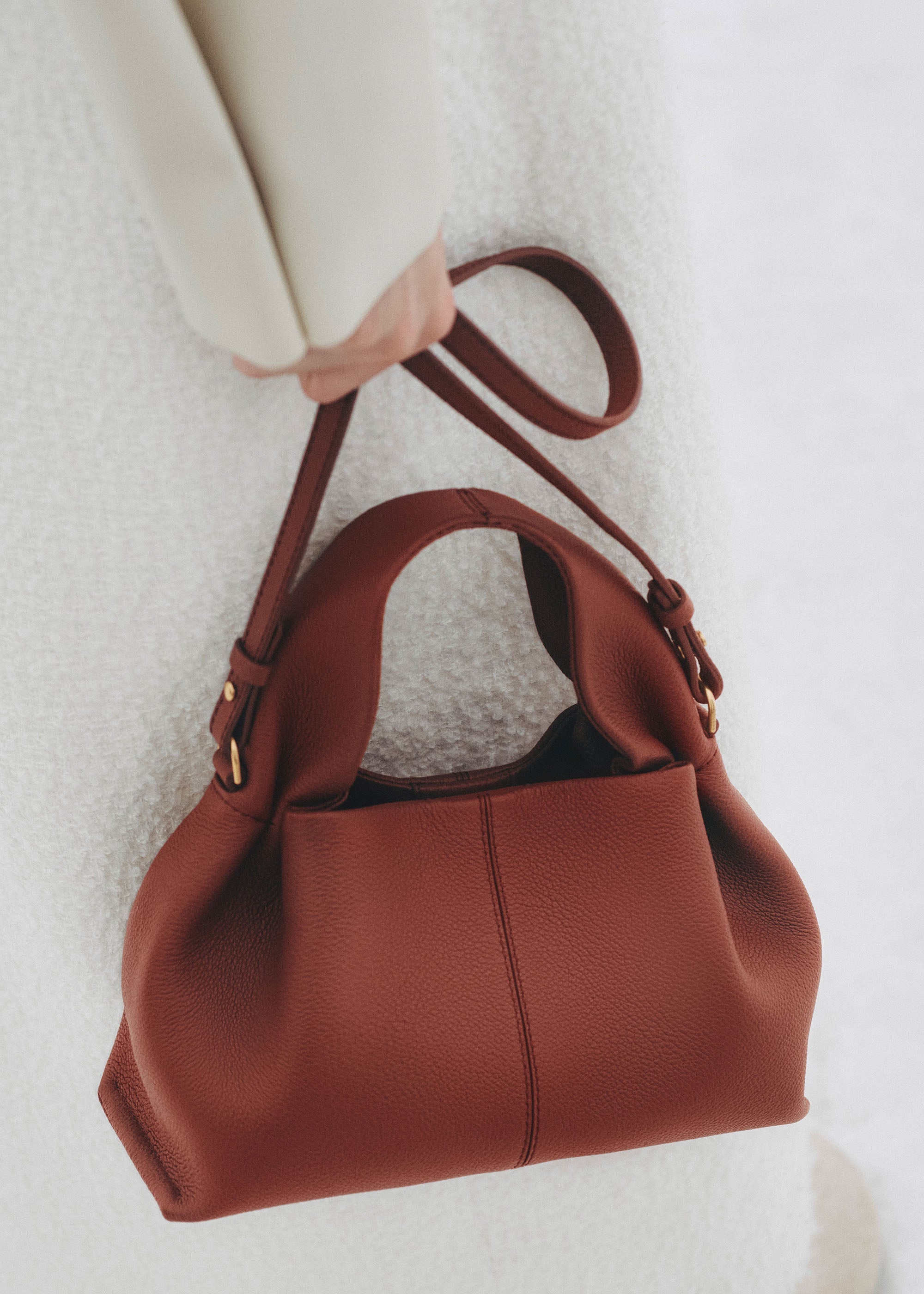 Polene Numero Neuf Mini Textured Red Clay