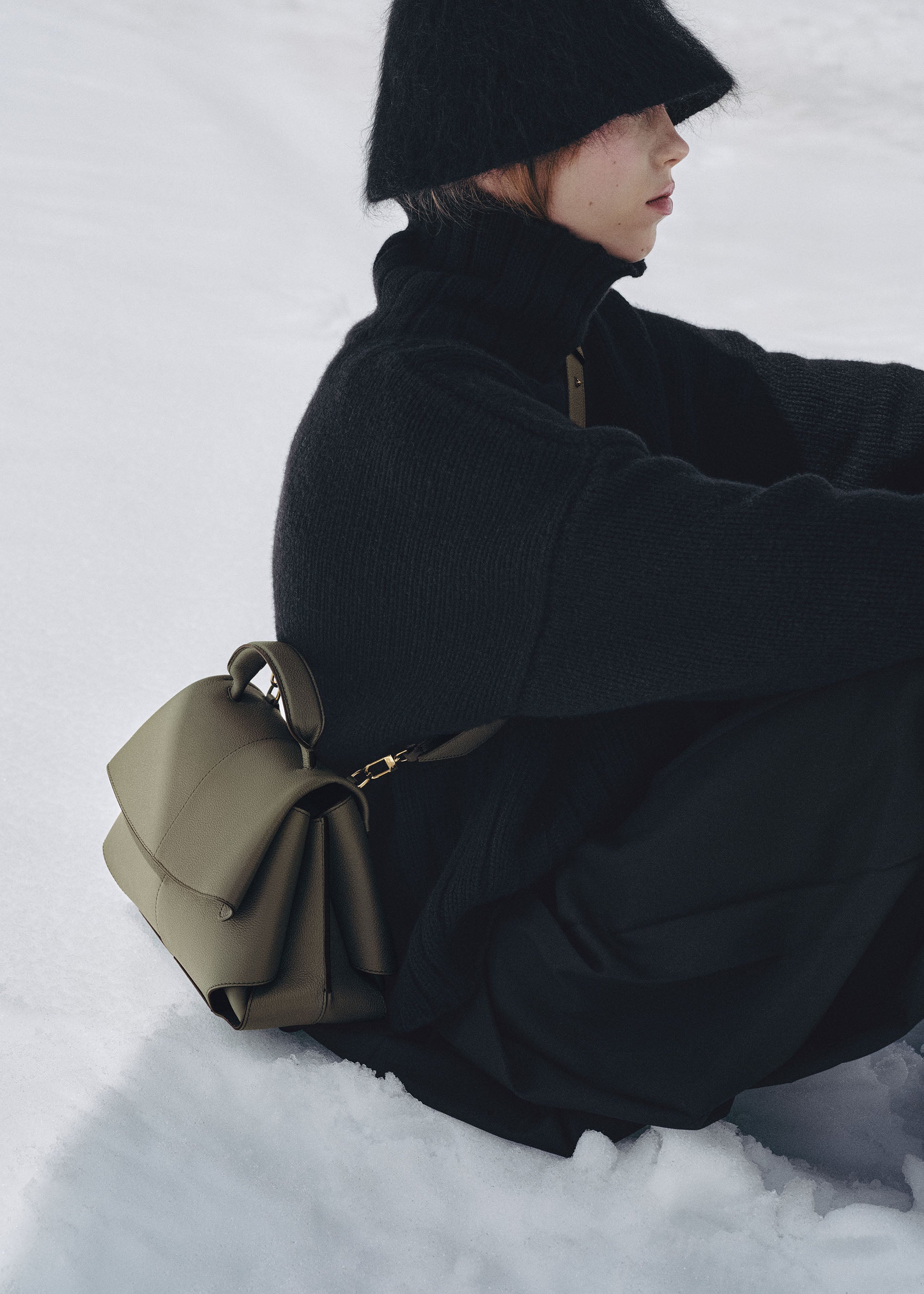 Polene Mokki Textured Smoky Green