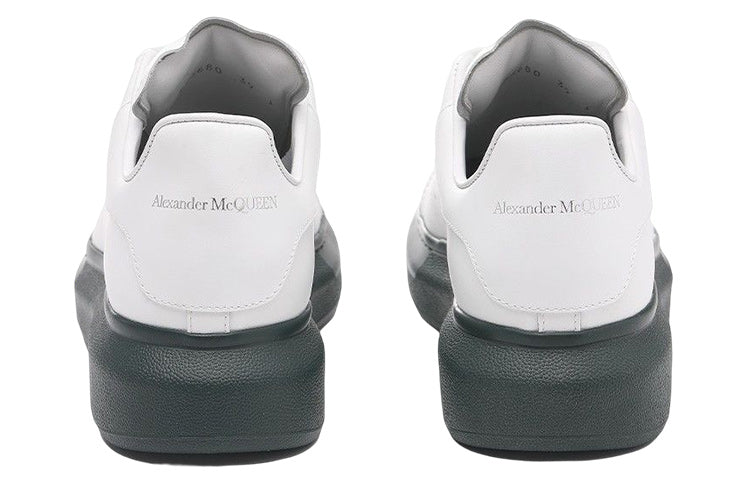 Men's Alexander McQueen Oversized Sneaker in Off White/Green, sole
