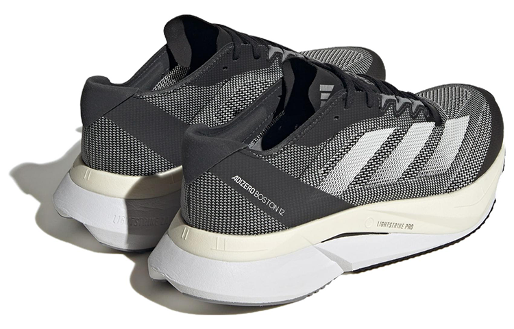 adidas Adizero Boston 12 Core Black Cloud White Carbon (Women's)