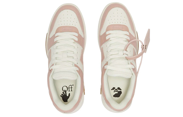 OFF-WHITE Out Of Office "OOO" Low Tops White Pink (Women's)