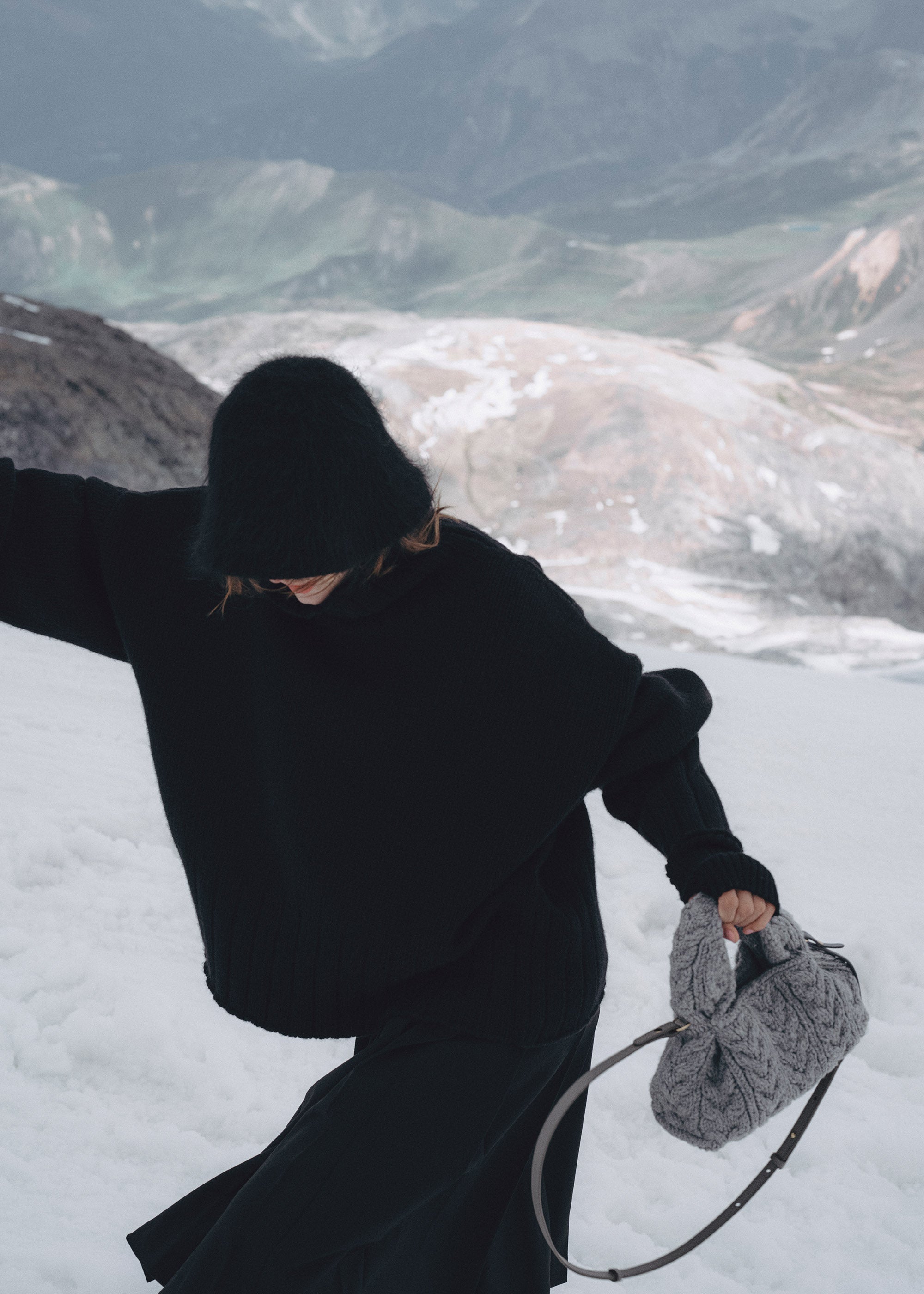 Polene Numero Neuf Mini Merino Stone