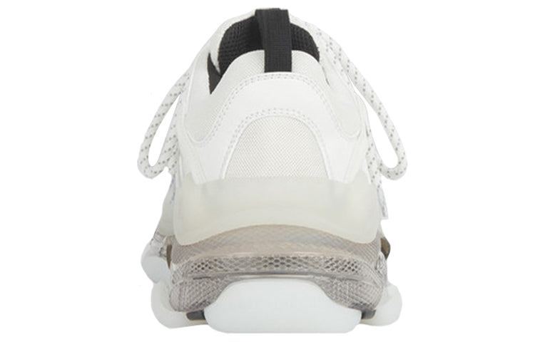 Blalenciaga Triple S Clear Sole White Grey