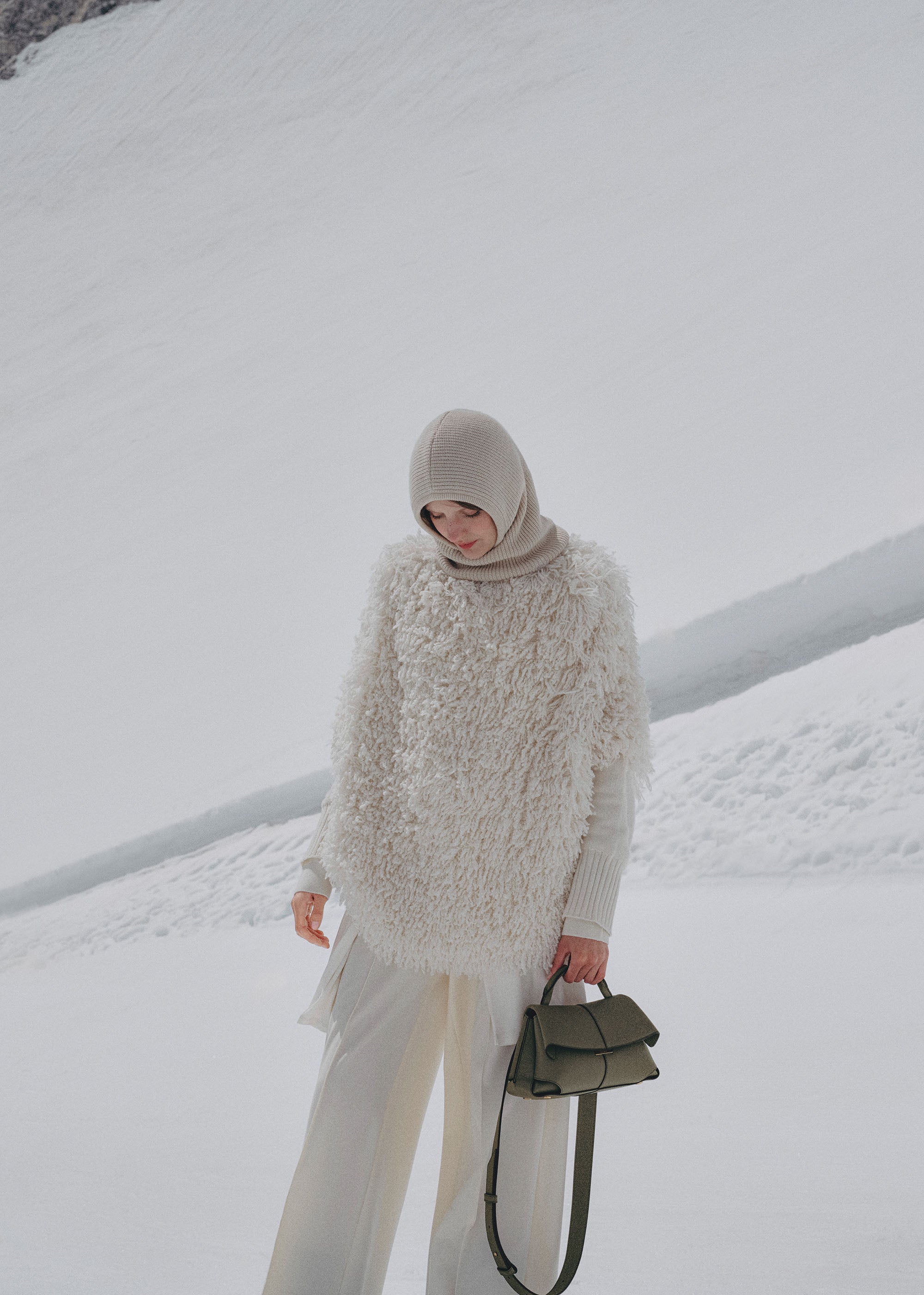 Polene Mokki Mini Textured Smoky Green