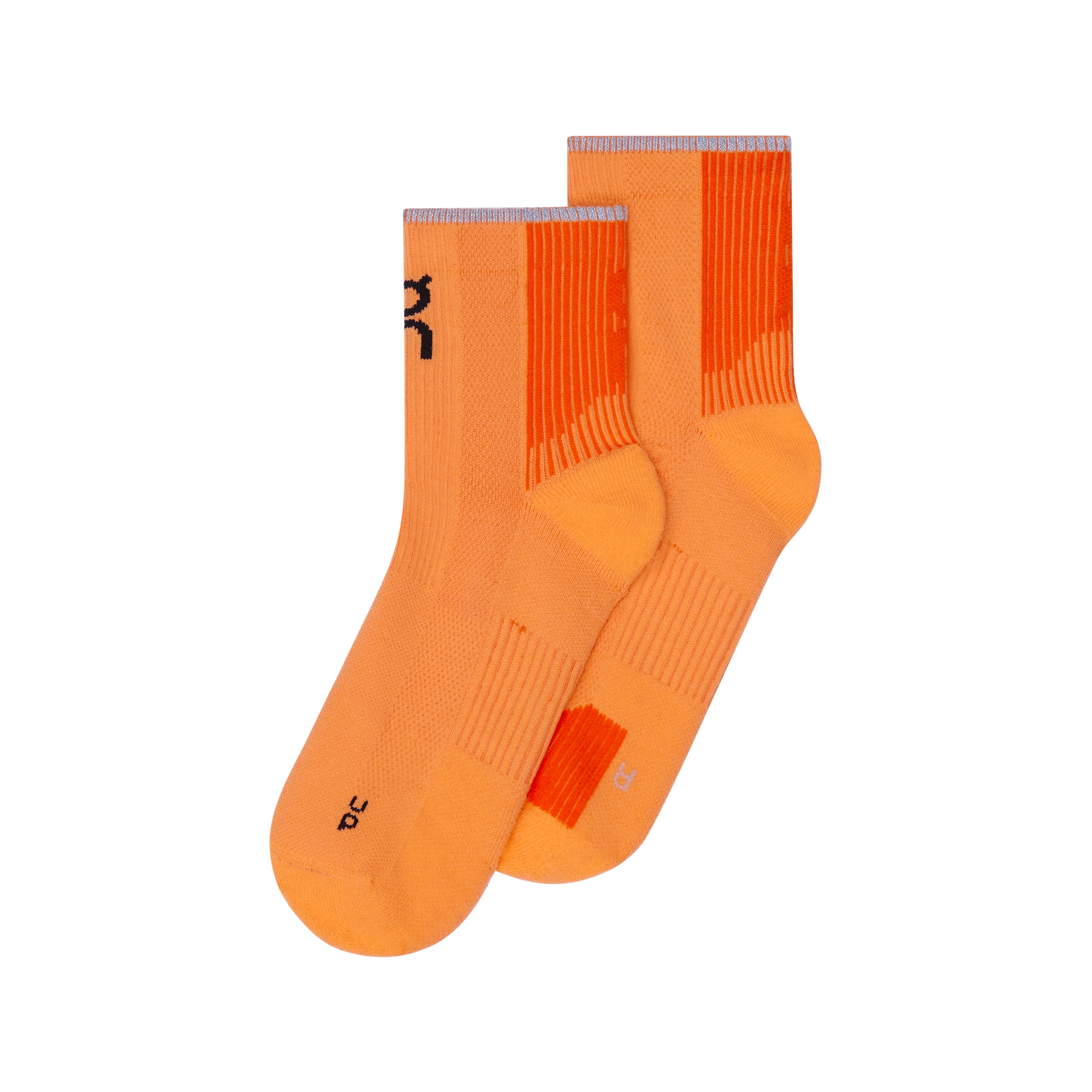 On Performance Run Sock Mid Tangerine | Flame