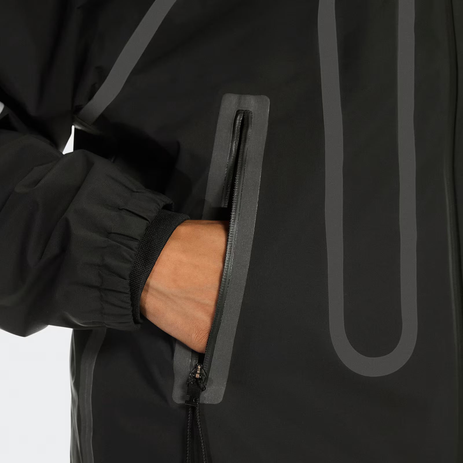 On Waterproof Jacket Ikon Black