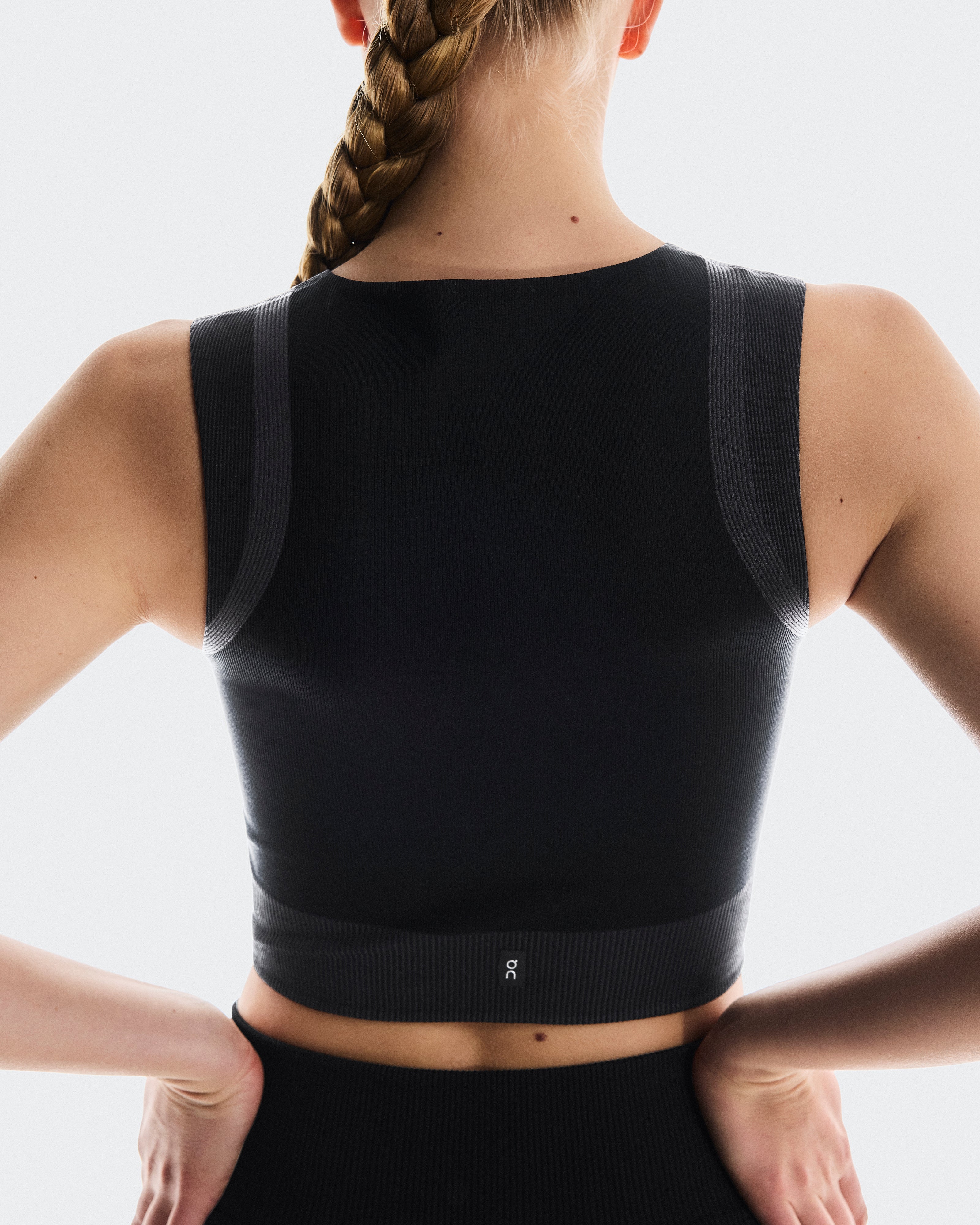 On Studio Knit Crop Black | Eclipse (Women'S)