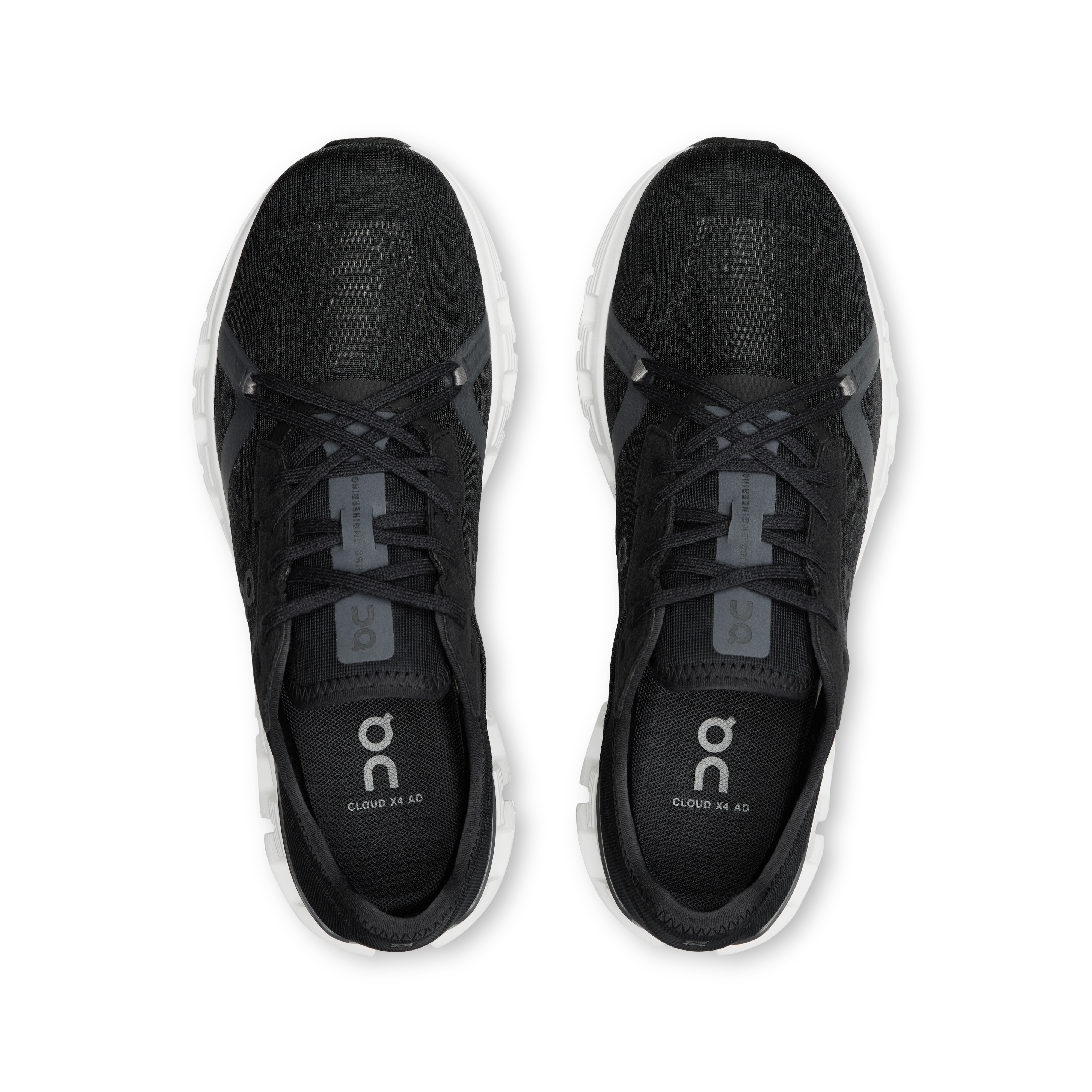 on running cloud x 4 ad black asphalt (women's)