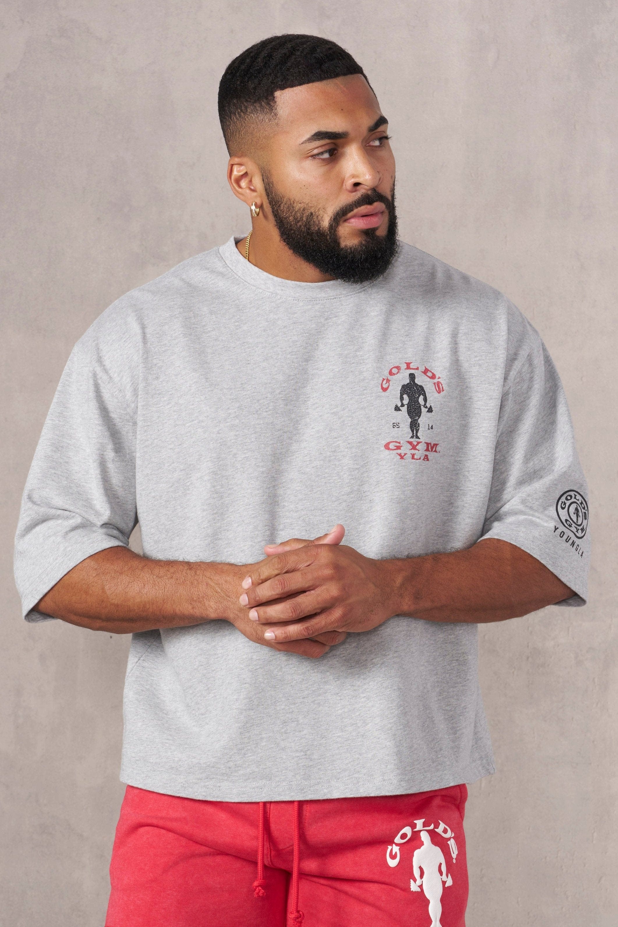 YoungLA 4002 - Golds Gym New Age Tees Heather Grey