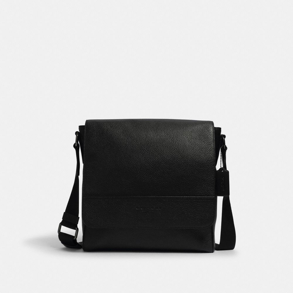Coach Houston Map Bag Gunmetal Black