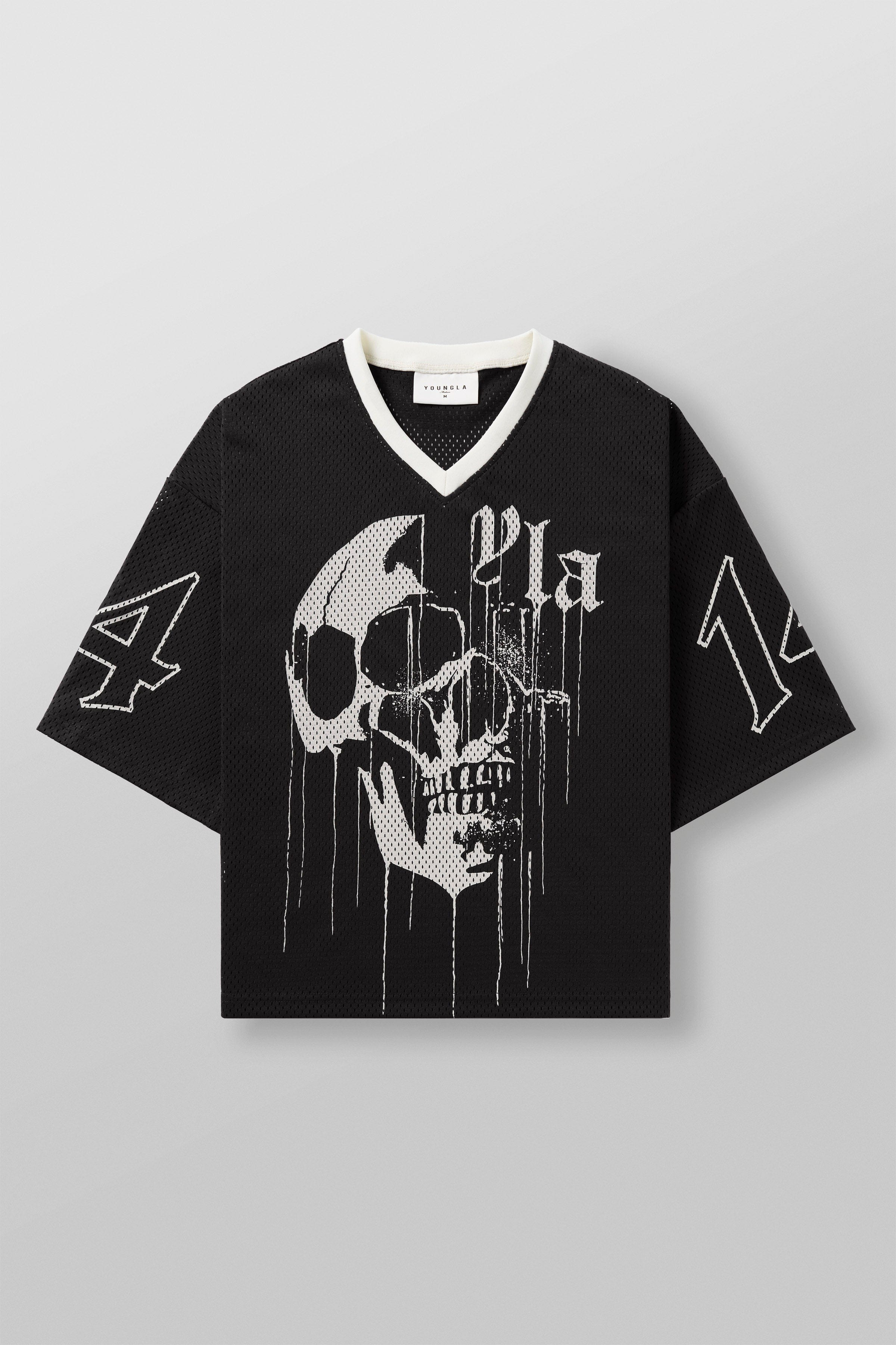YoungLA 4015 - Drippy Skull Jersey Black