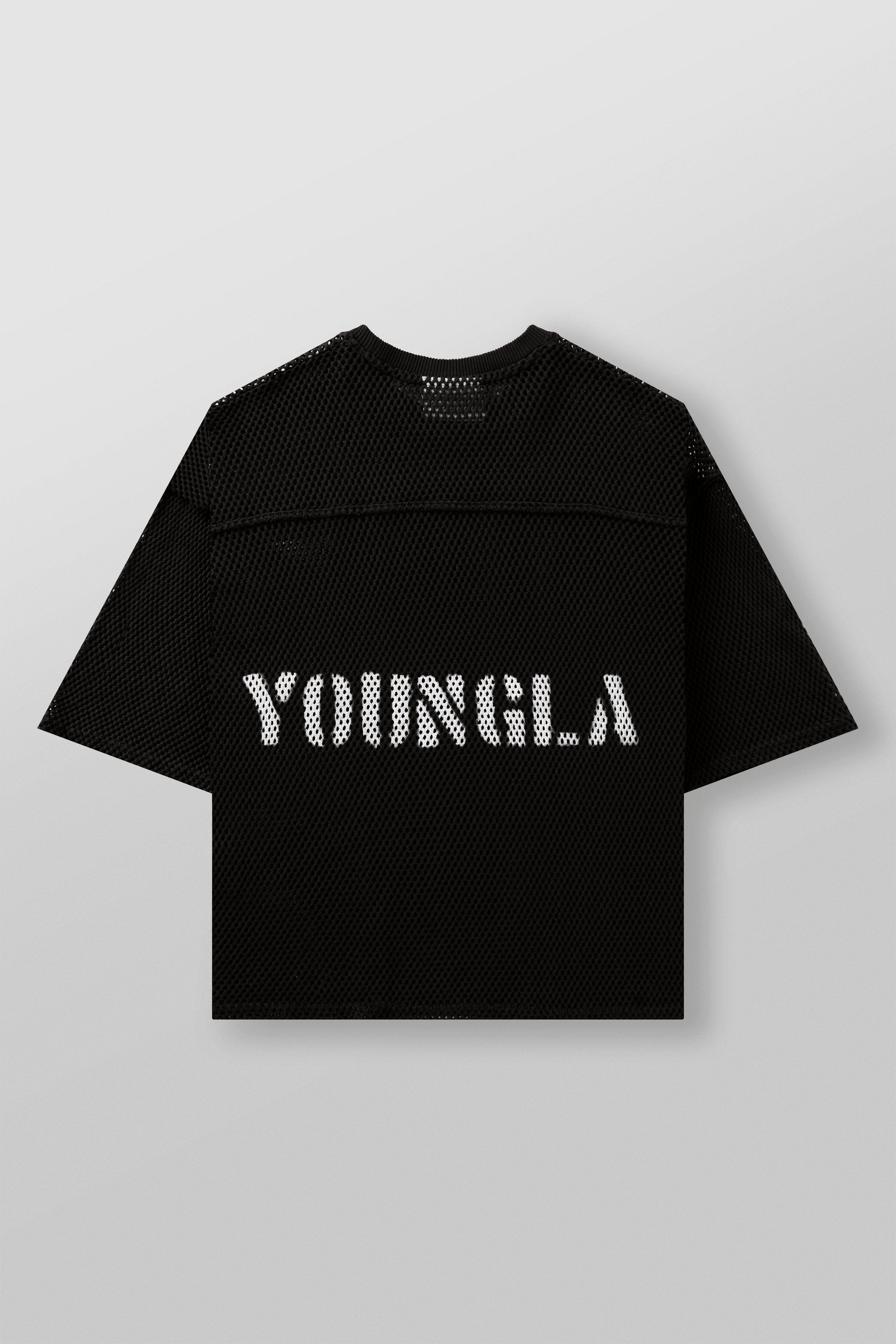 YoungLA 4022 - Cotton Mesh Tees Black