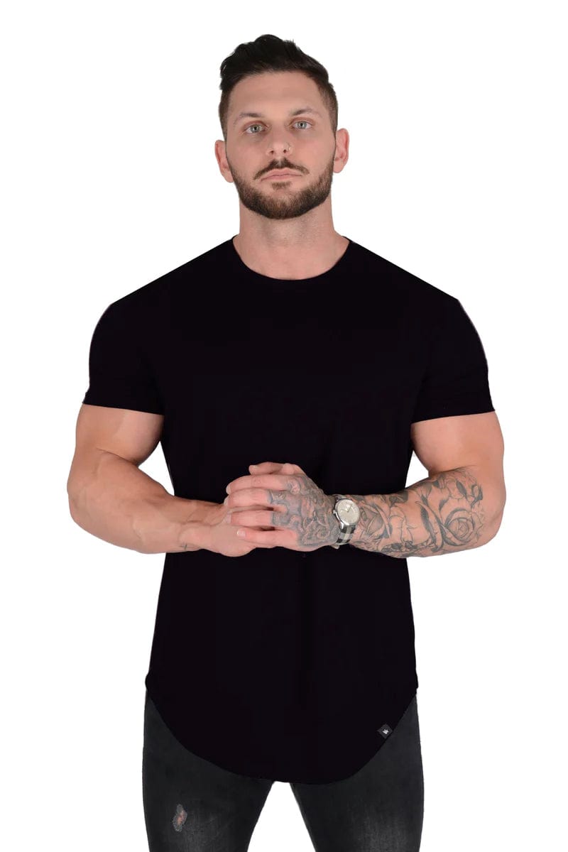 YoungLA 402 Perfect Tee - Scallop Bottom Black