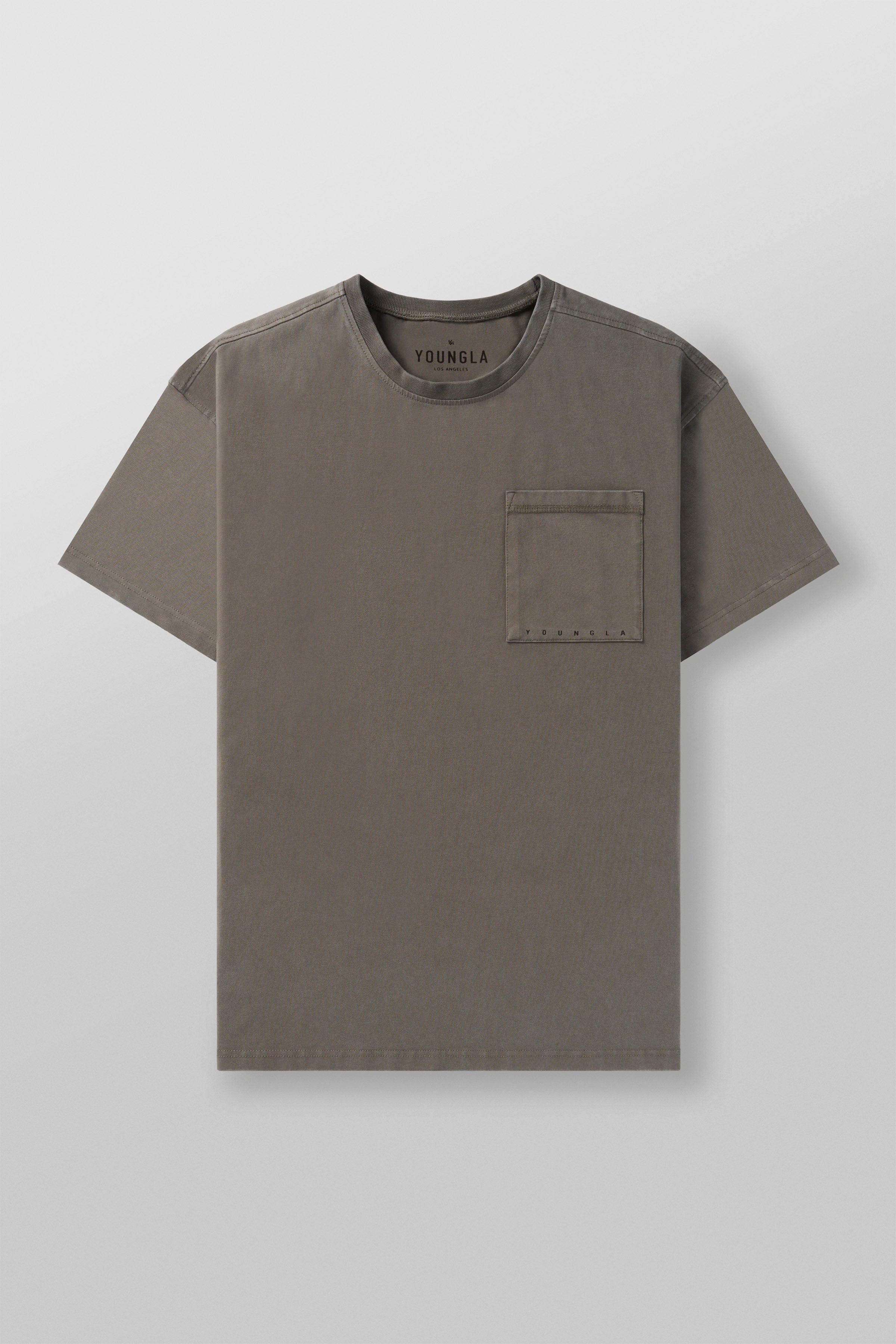 YoungLA 4035 - Tailored Pocket Tees Peat Wash