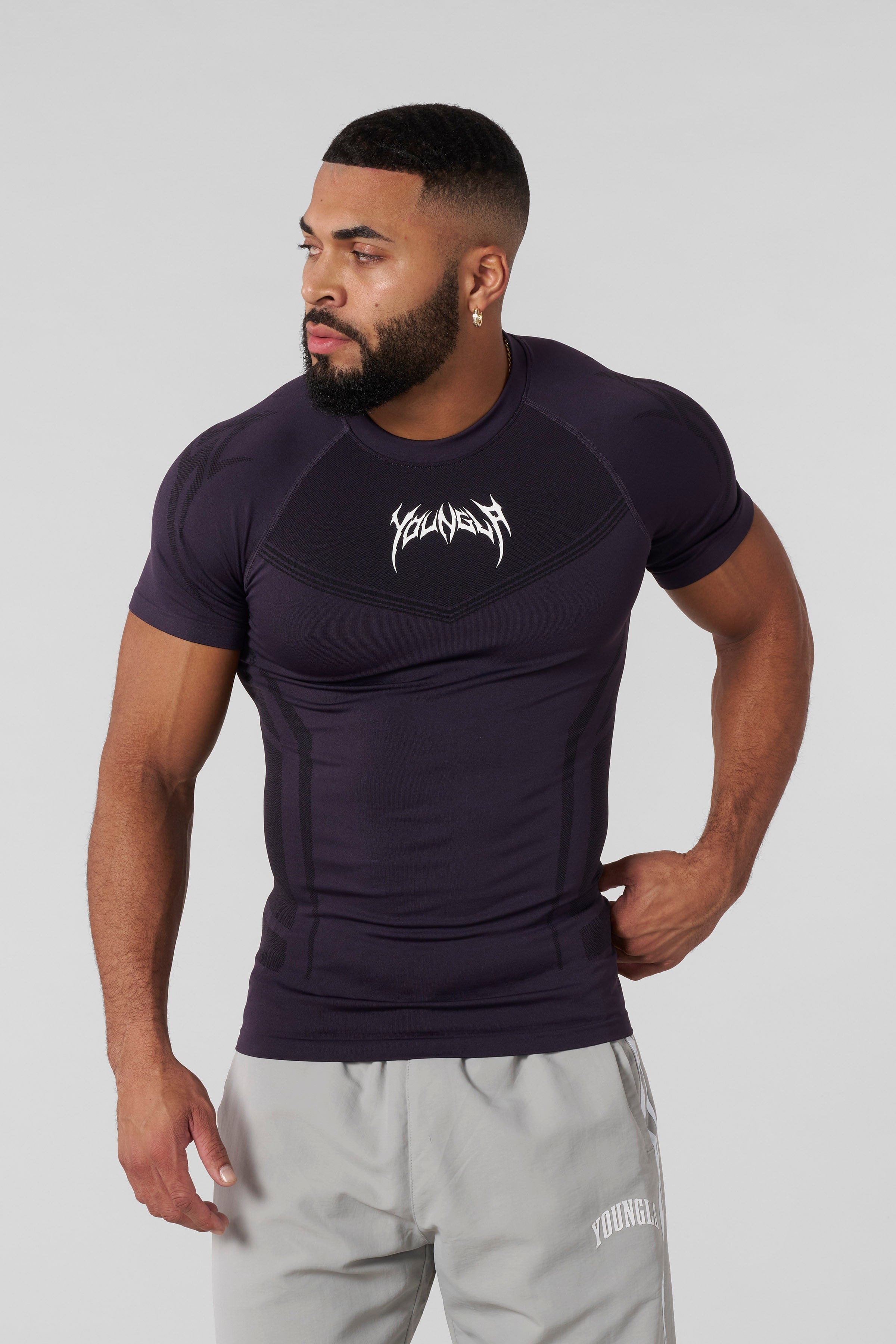 YoungLA 4041 - Warrior Compression Tees Purple