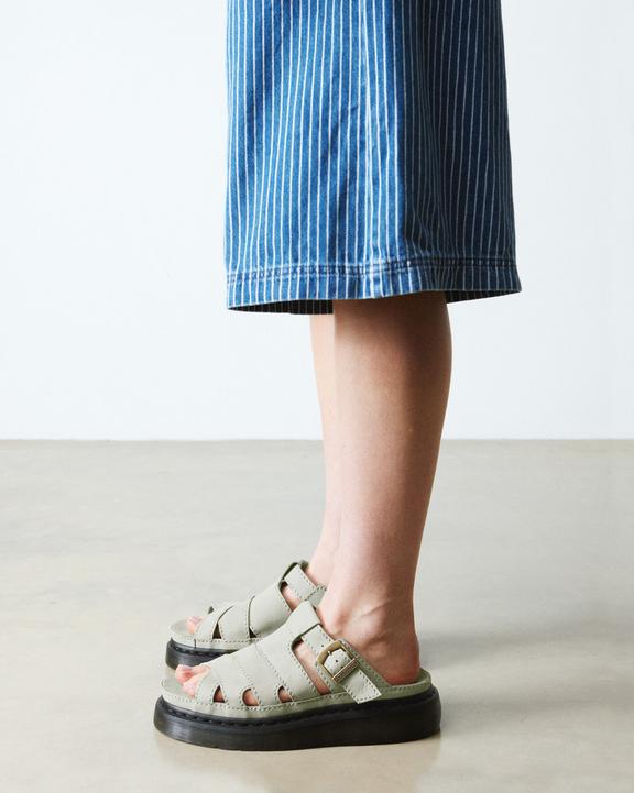 Dr Martens Maxxy Slide - Sage Green