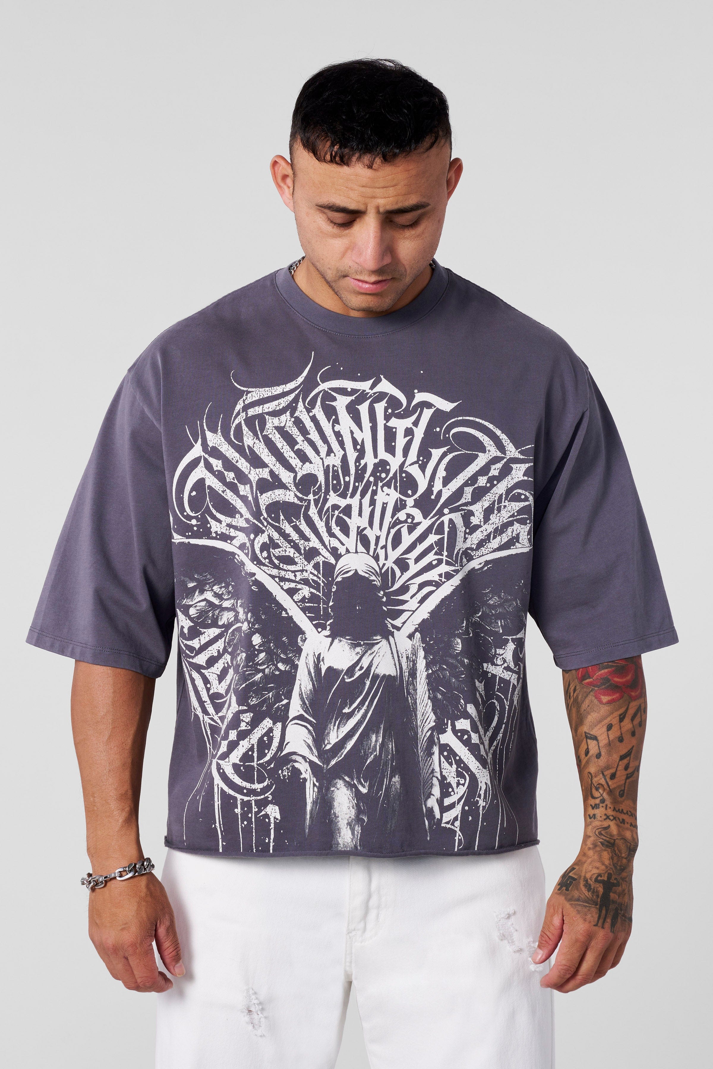 YoungLA 4053 - Reaper Tees Grey Wash