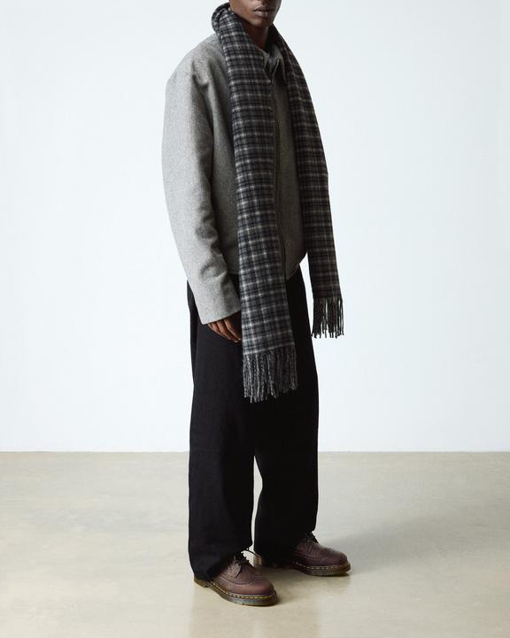 Dr Martens Crazy Horse Leather Brogue Shoes - Dark Brown