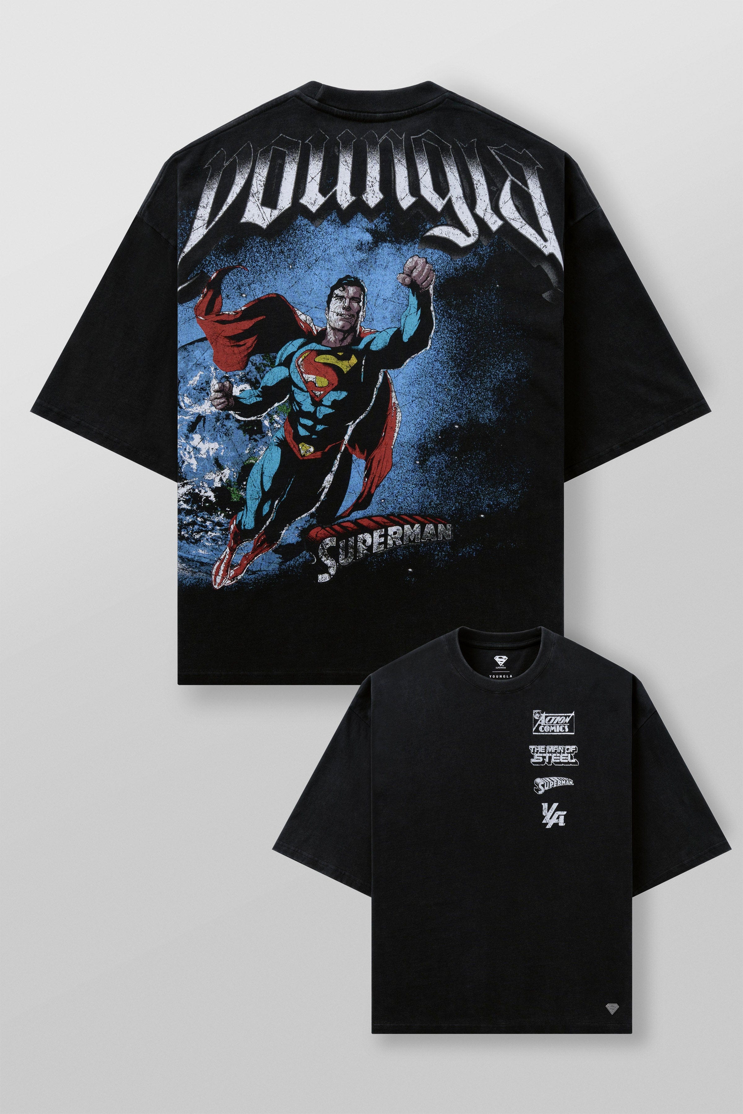 YoungLA 4064 - Superman Huge Tees Man of Steel