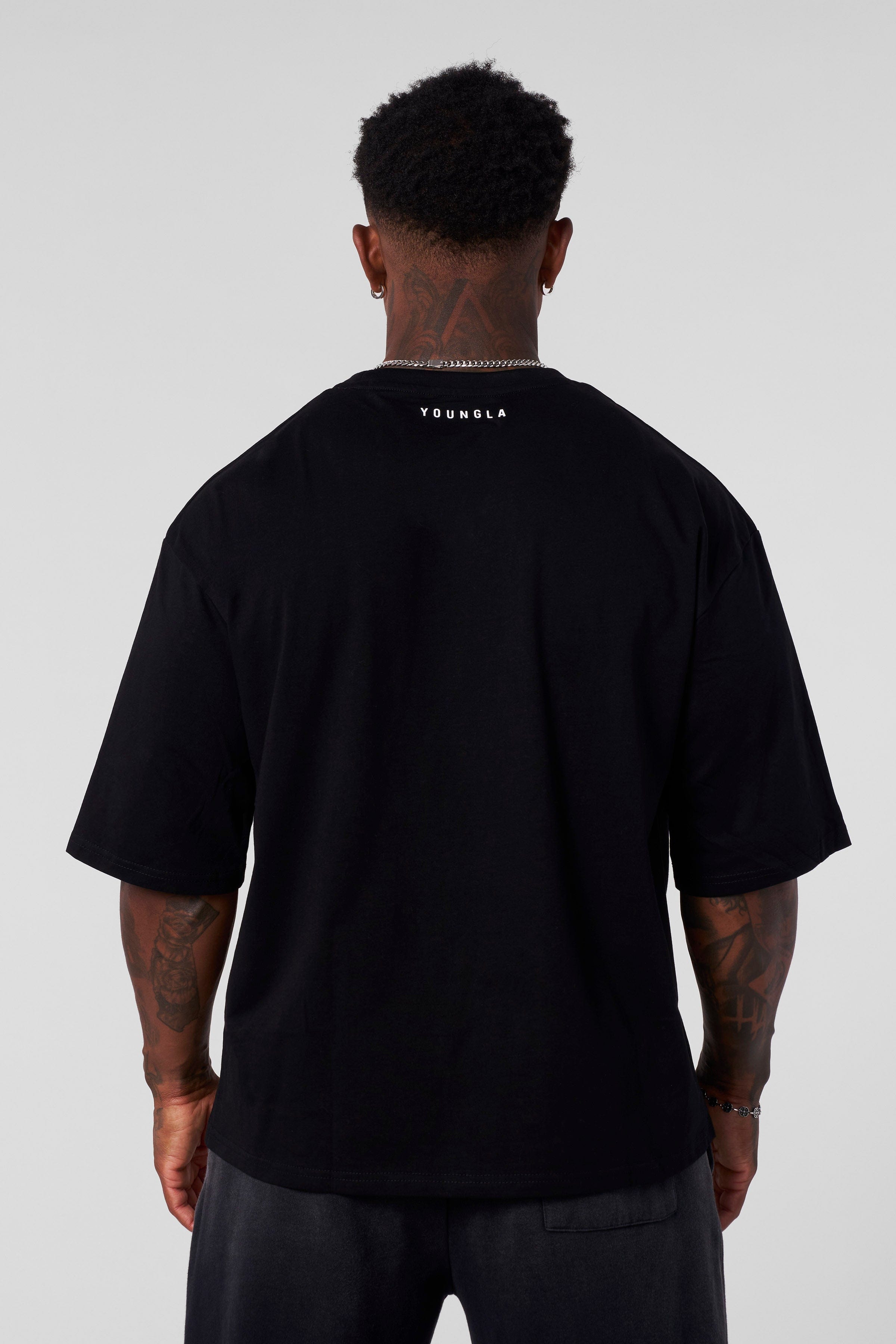YoungLA 4142 - Scorpion Tee + Jersey Set Black