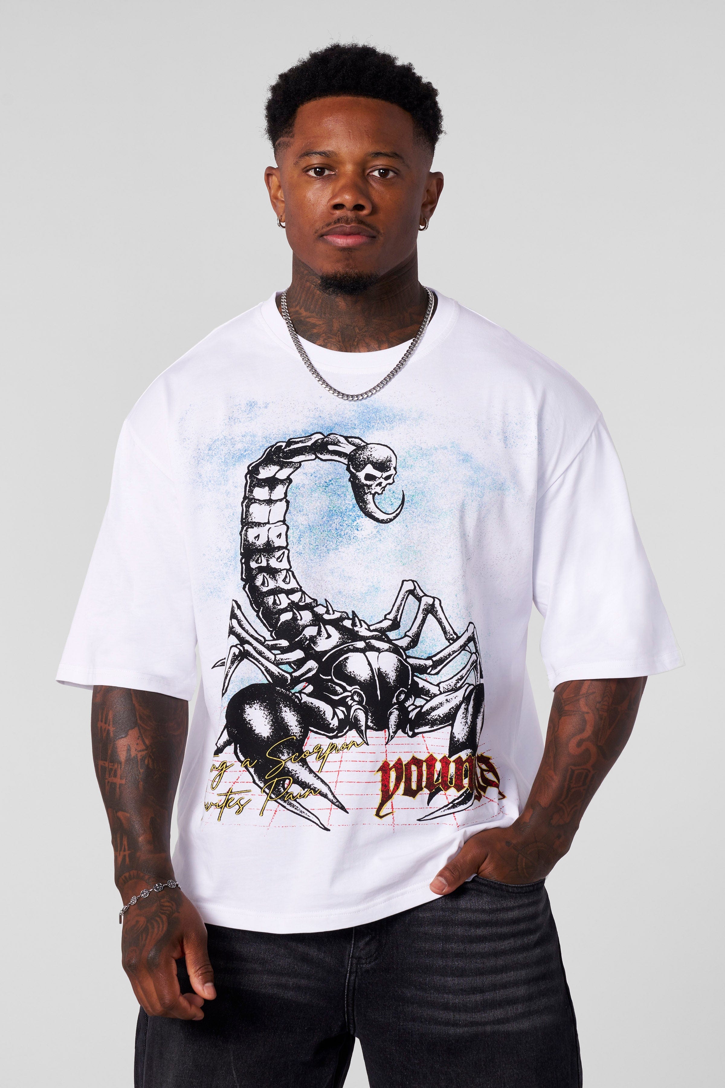 YoungLA 4142 - Scorpion Tee + Jersey Set Off-White