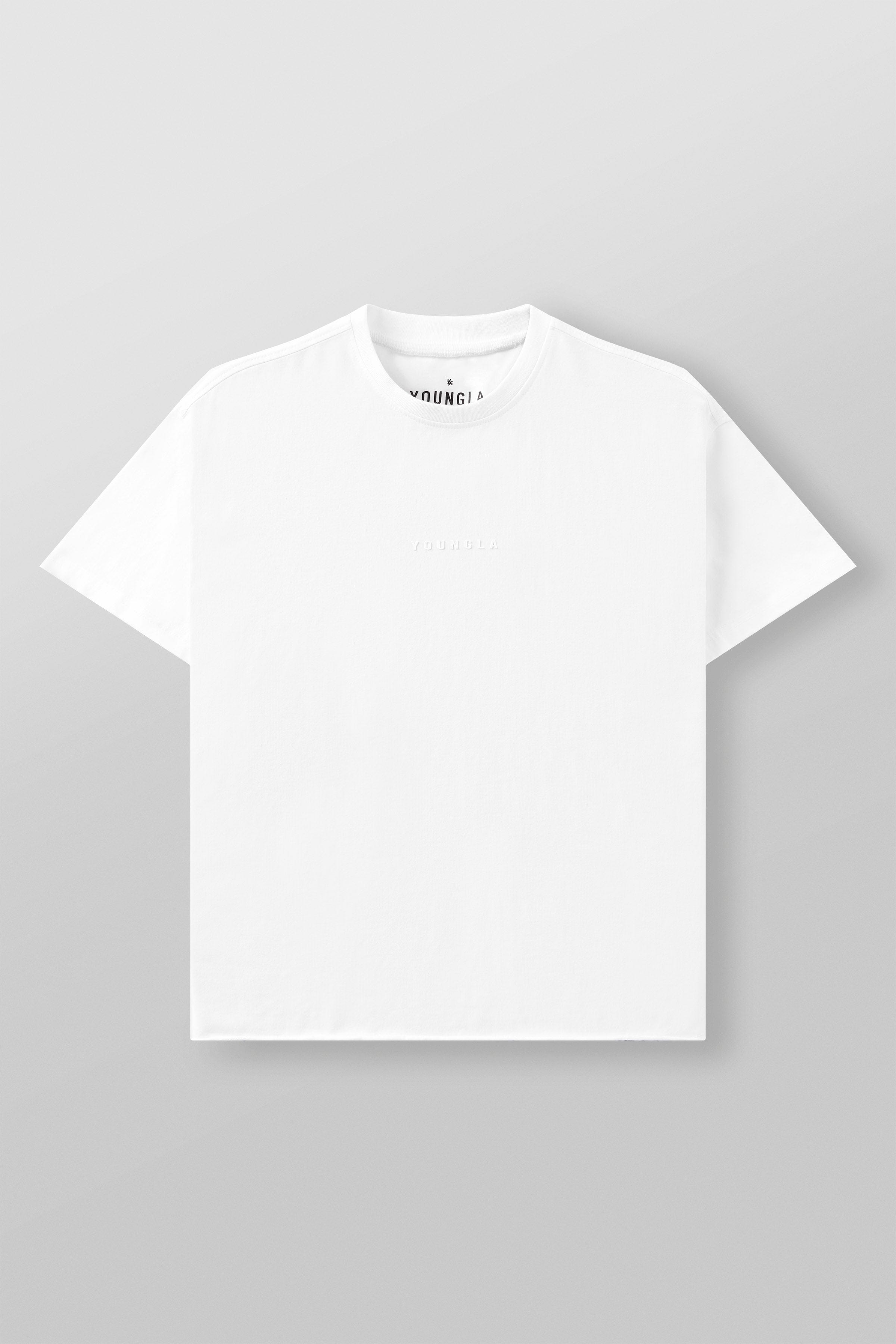 YoungLA 4097 - Cropped Tailored Tees White