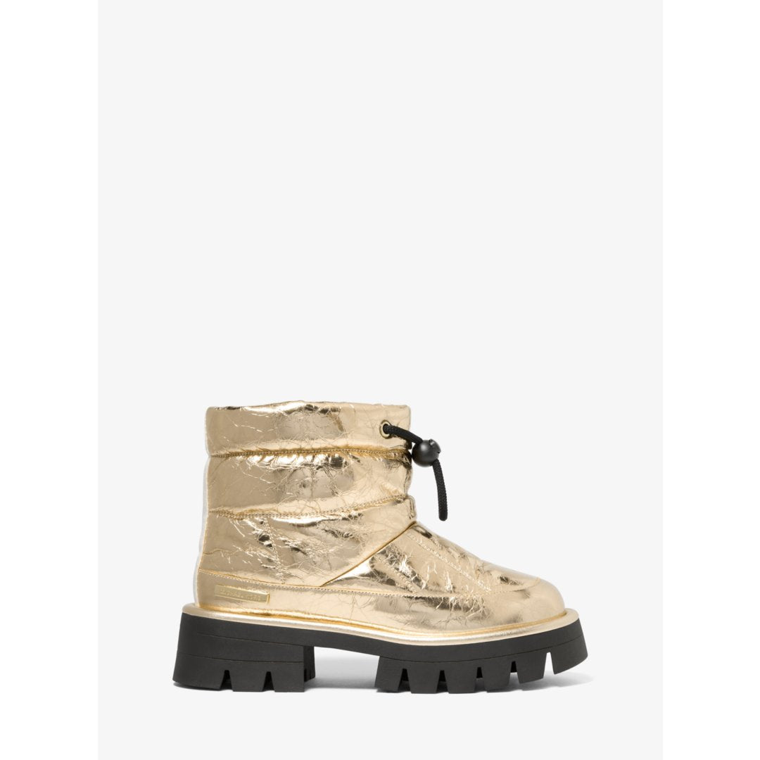 Michael Kors Barton Crackled Metallic Leather Boot
