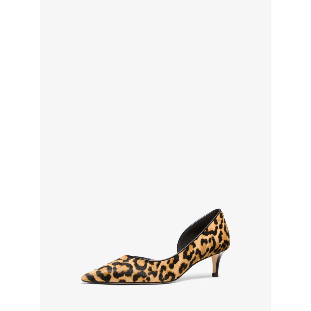 Michael Kors Elyse Leopard Print Calf Hair Pump