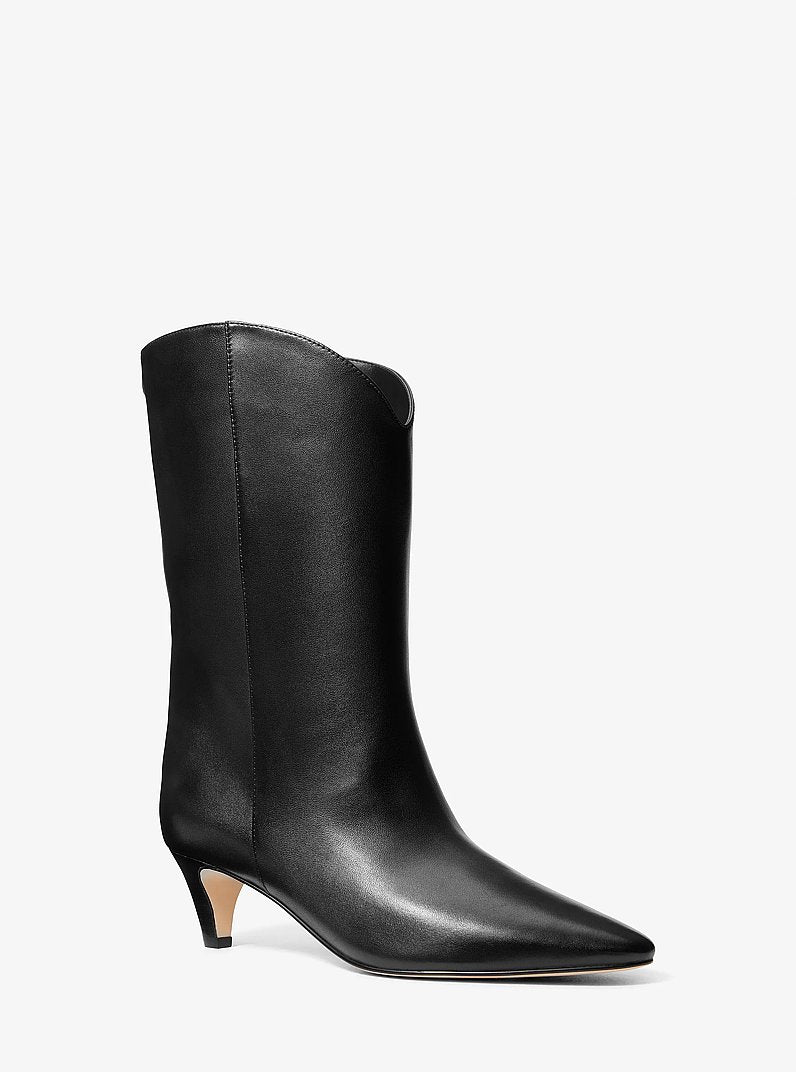 Michael Kors Daniela Leather Boot BLACK