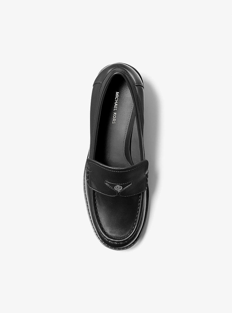 Michael Kors Jennings Leather Loafer Pump BLACK